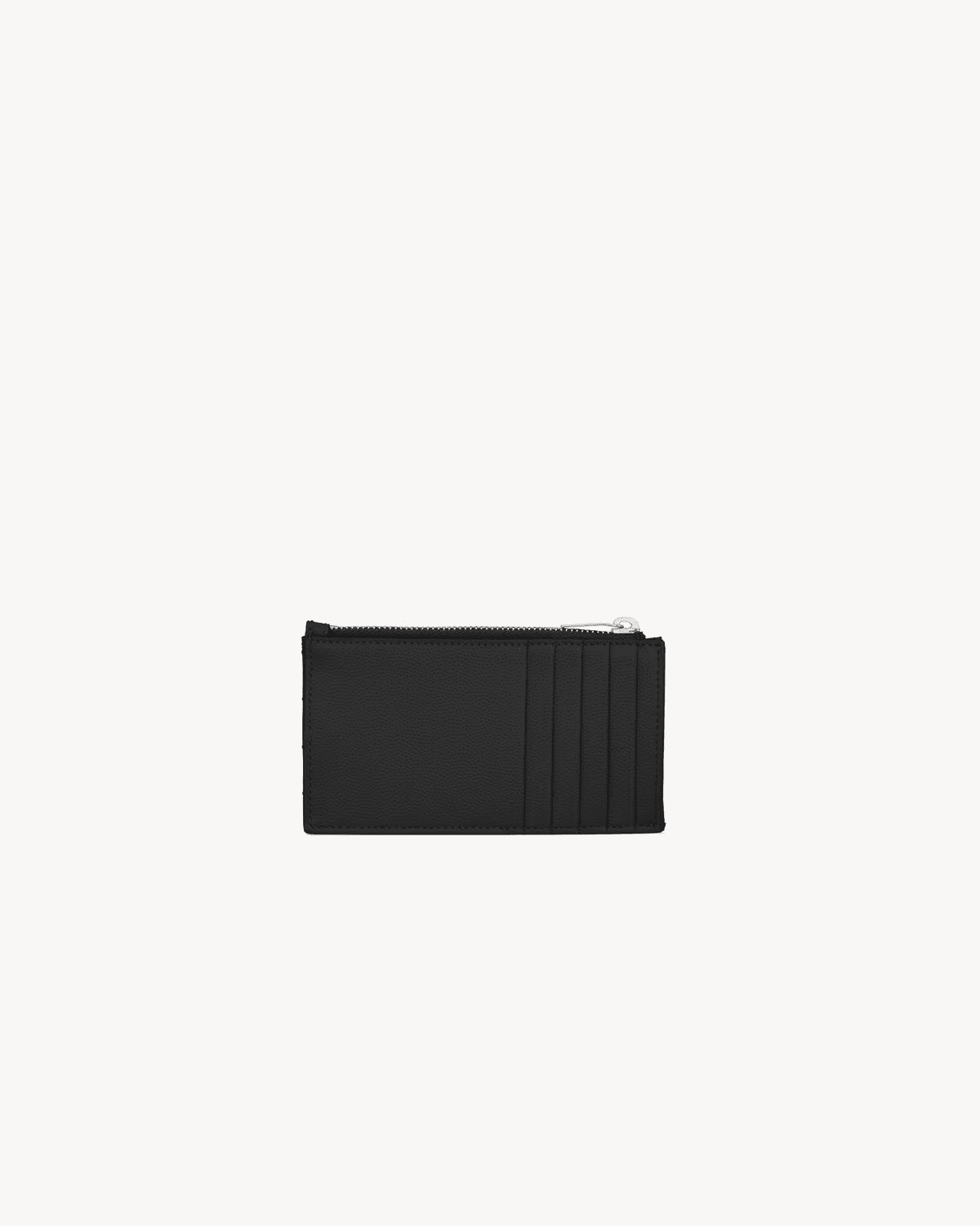 Sa1nt Lau*nt Cassandre quilted fragments card case in grain de poudre leather