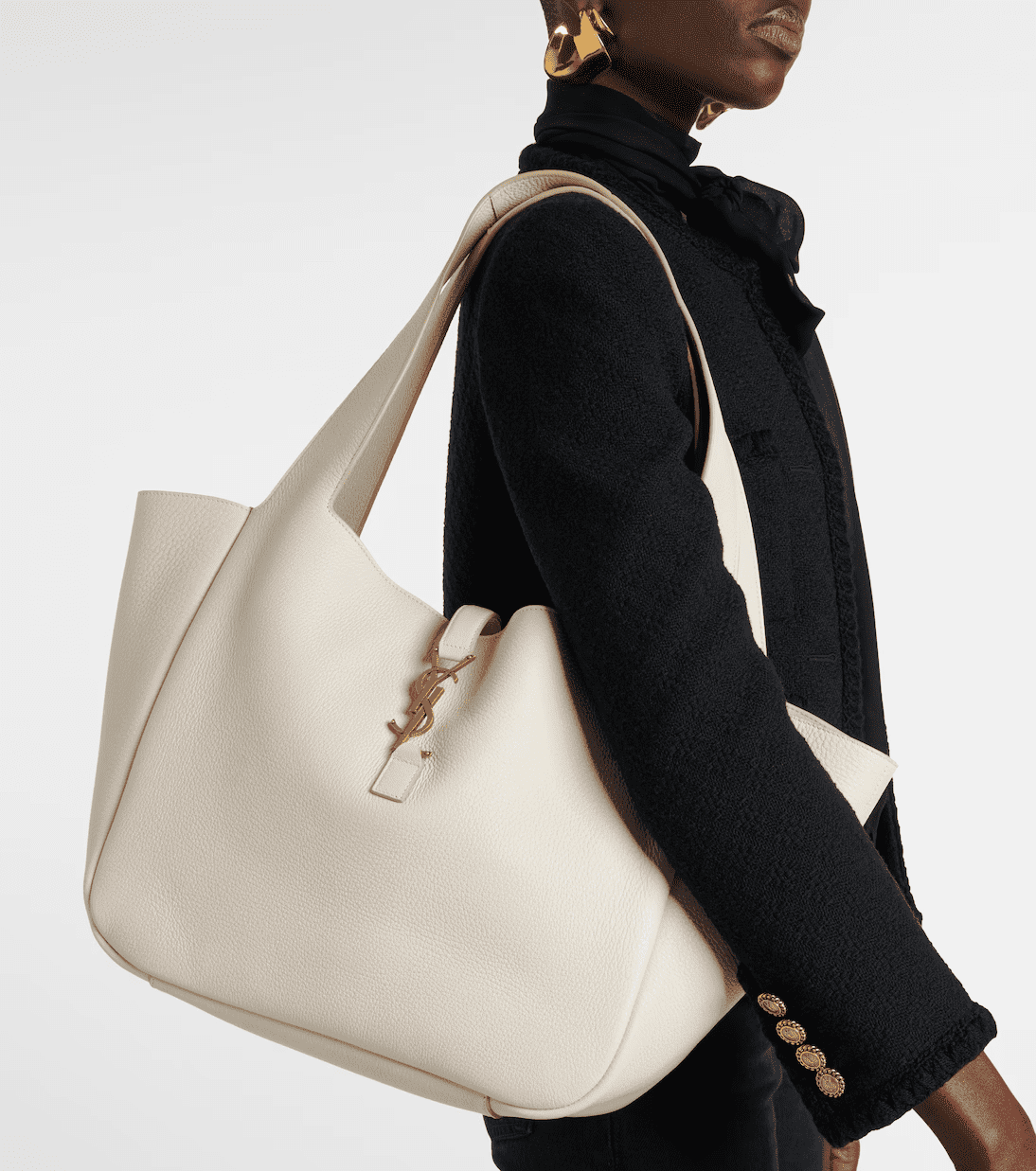Sa1nt Lau*nt LE 5 À 7 BEA in grained leather