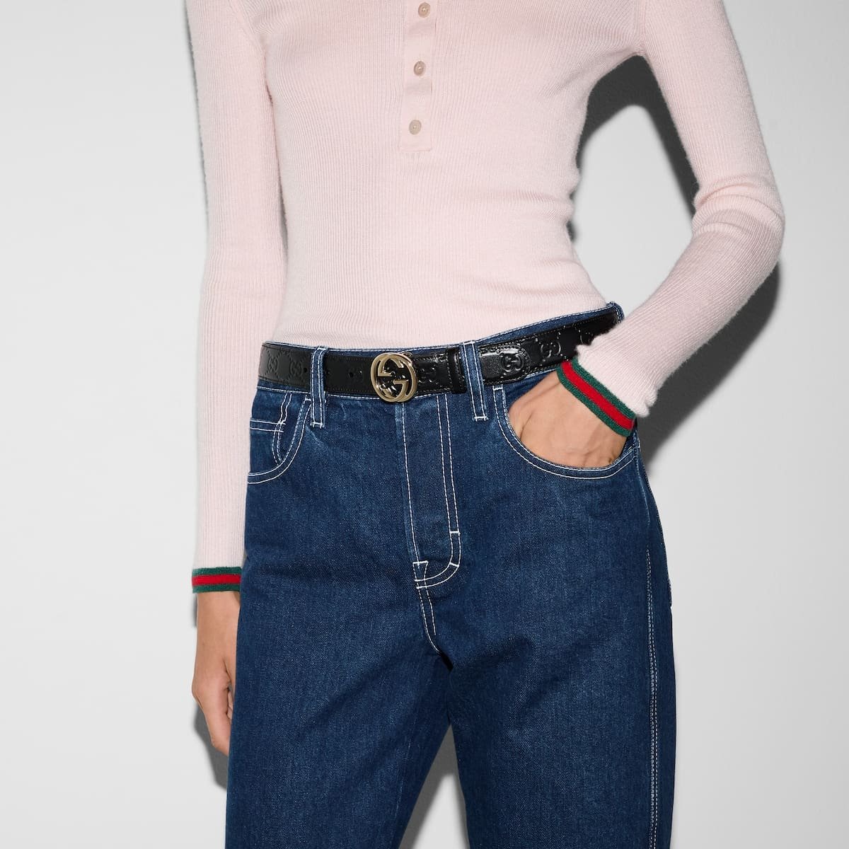 Gvc*1 Belt with Interlocking G buckle
