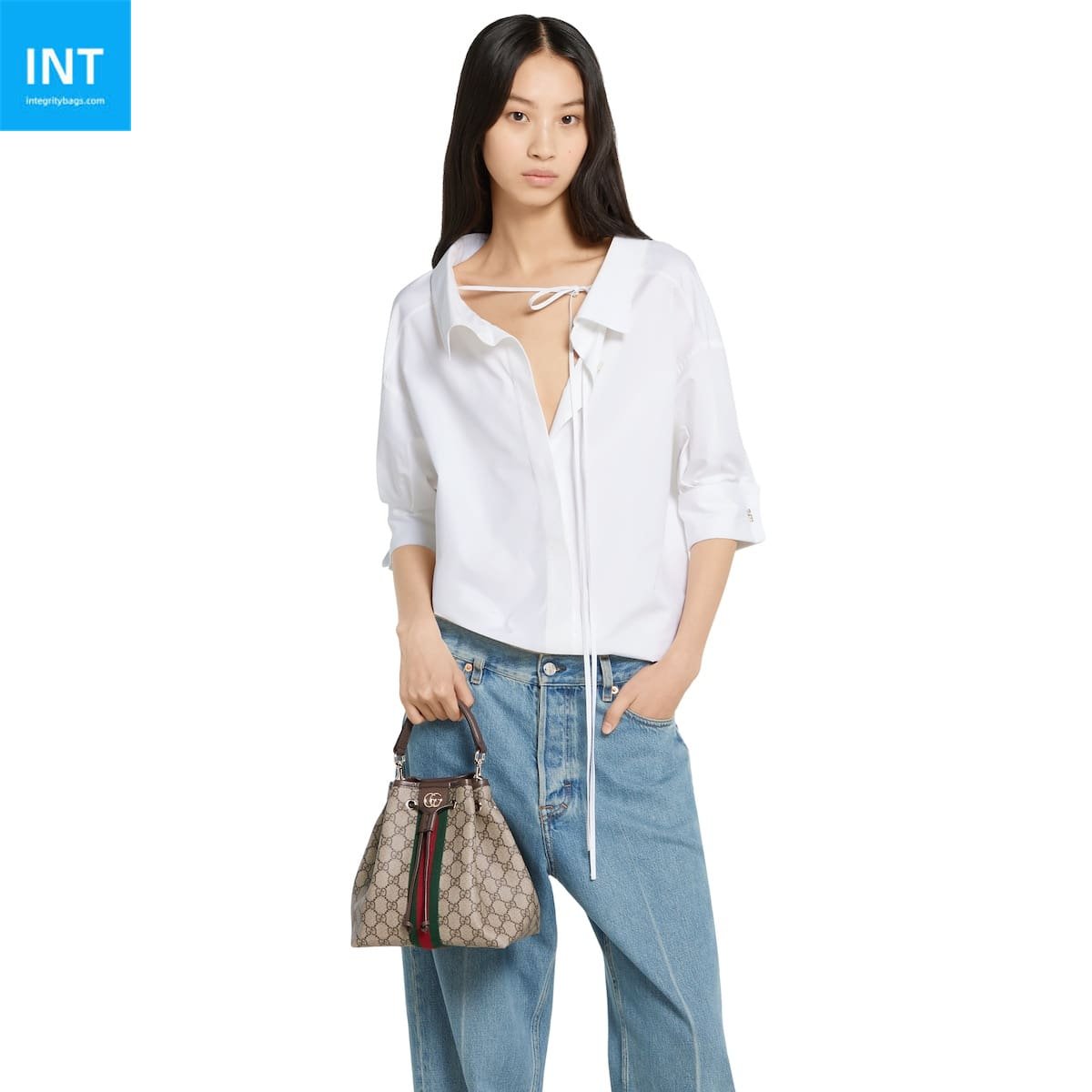 Gvc*1 Ophidia small bucket bag