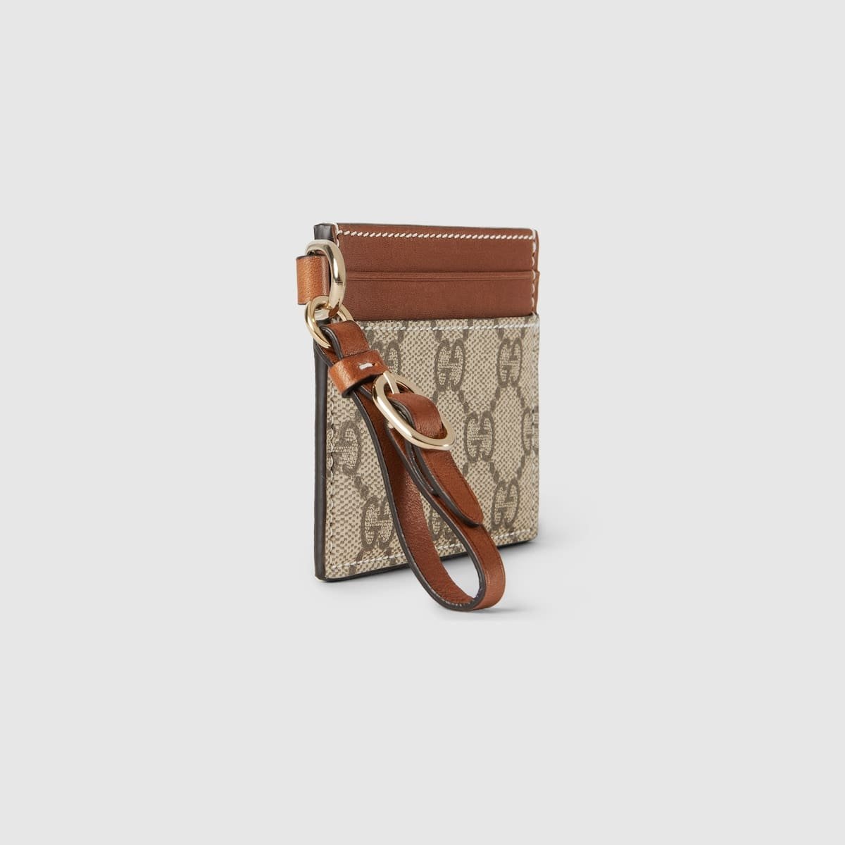Gvc*1 Emblem card case with strap