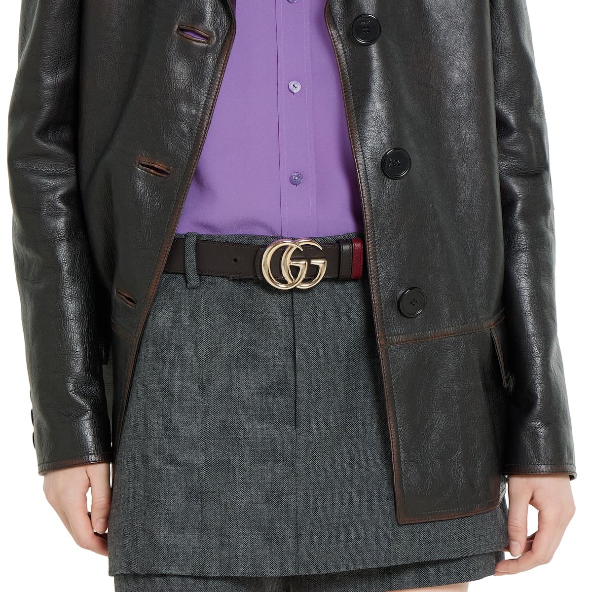 Gvc*1 Reversible GG Marmont belt