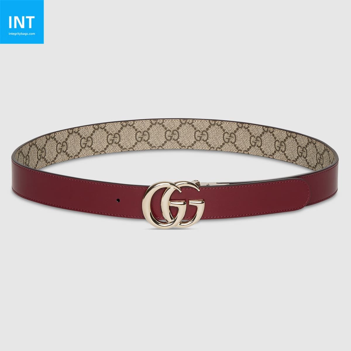 Gvc*1 Reversible GG Marmont wide belt