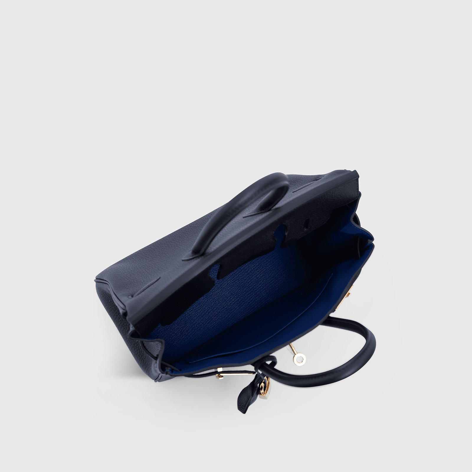 H**me5 Birkin 25 Togo Black/Blue Sapphire Gold Hardware
