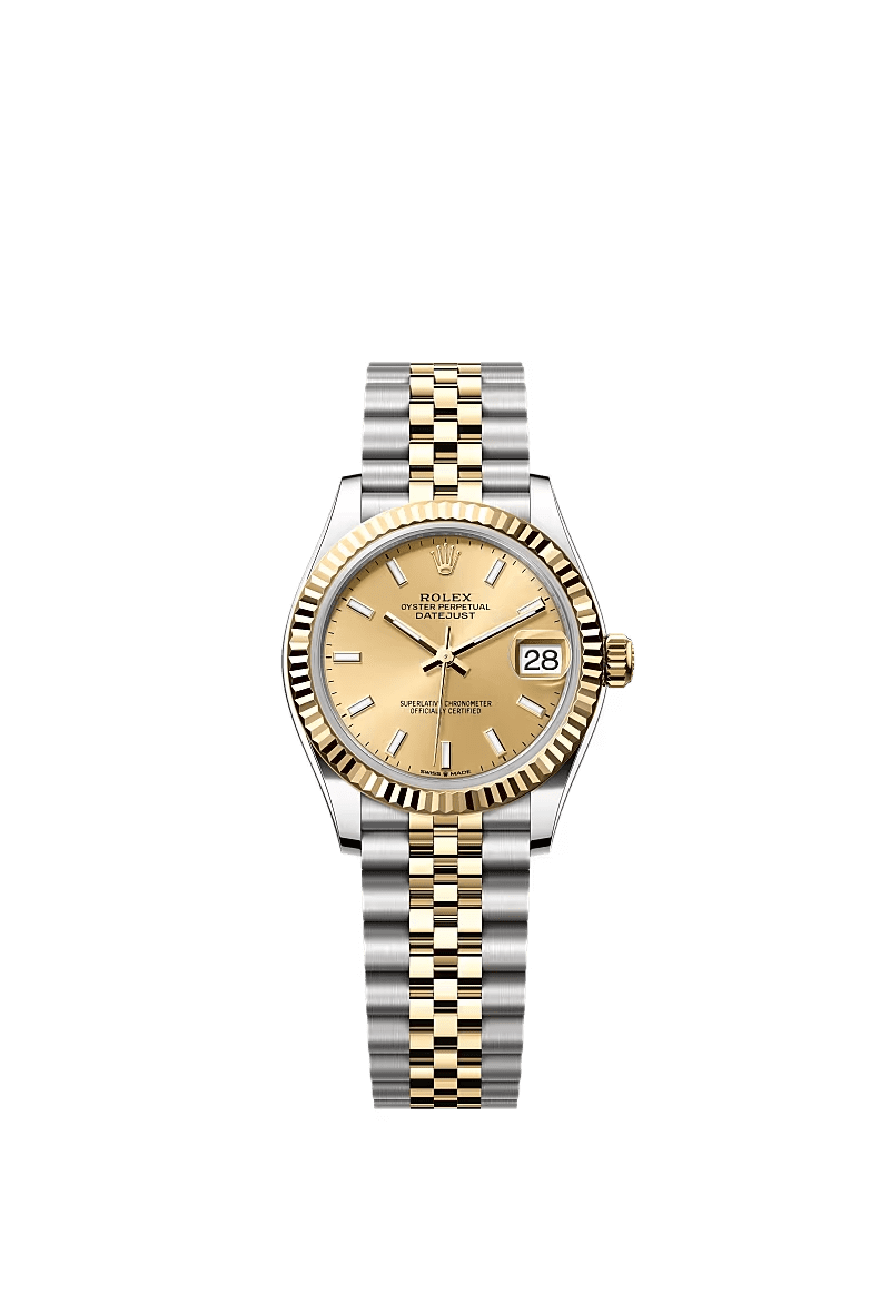 R01ex Datejust 31 278273 ‘Ladies’ Yellow Gold Stainless Steel Champagne Dial
