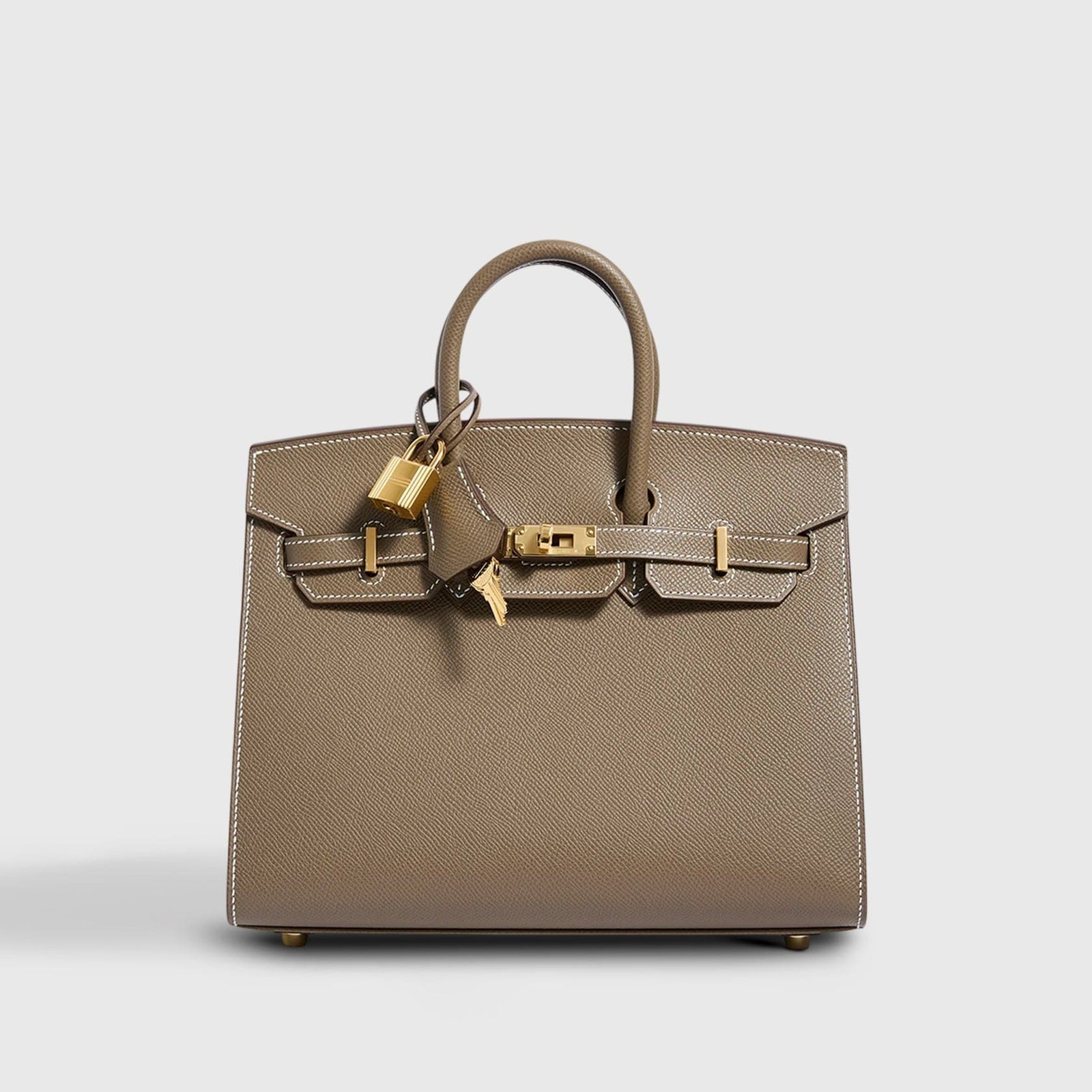 H**me5 Birkin 25 Epsom Etoupe Sellier Gold Hardware