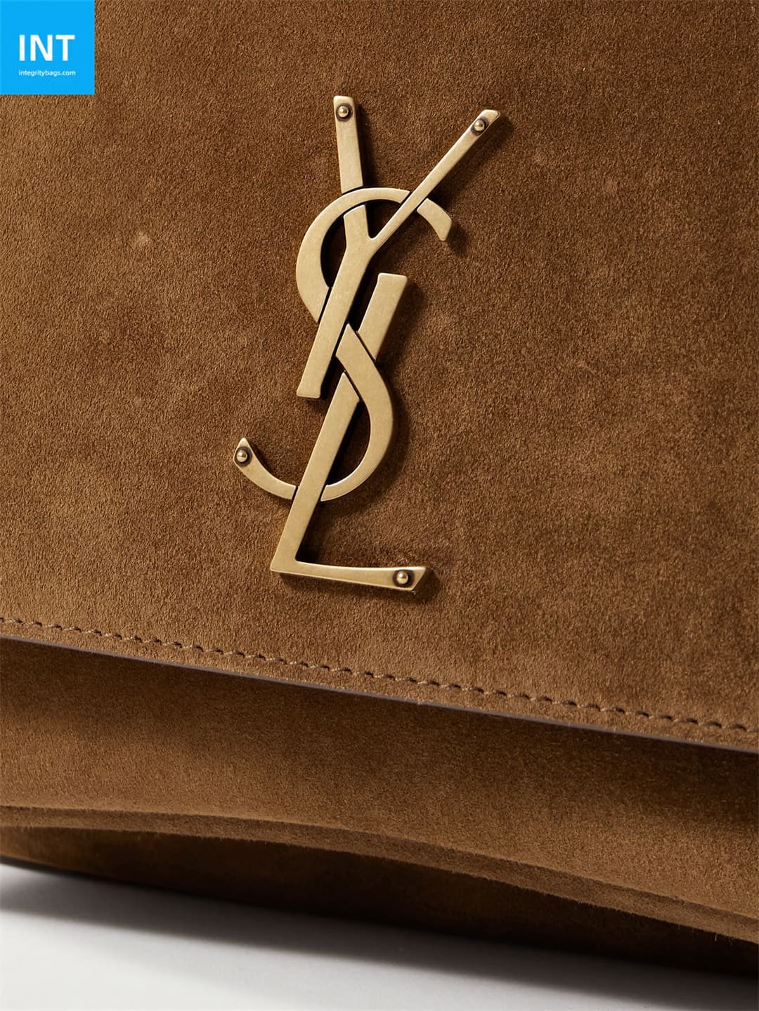 Sa1nt Lau*nt Niki suede shoulder bag