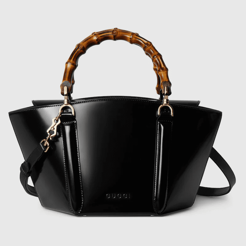 Gvc*1 Small bamboo top handle tote bag