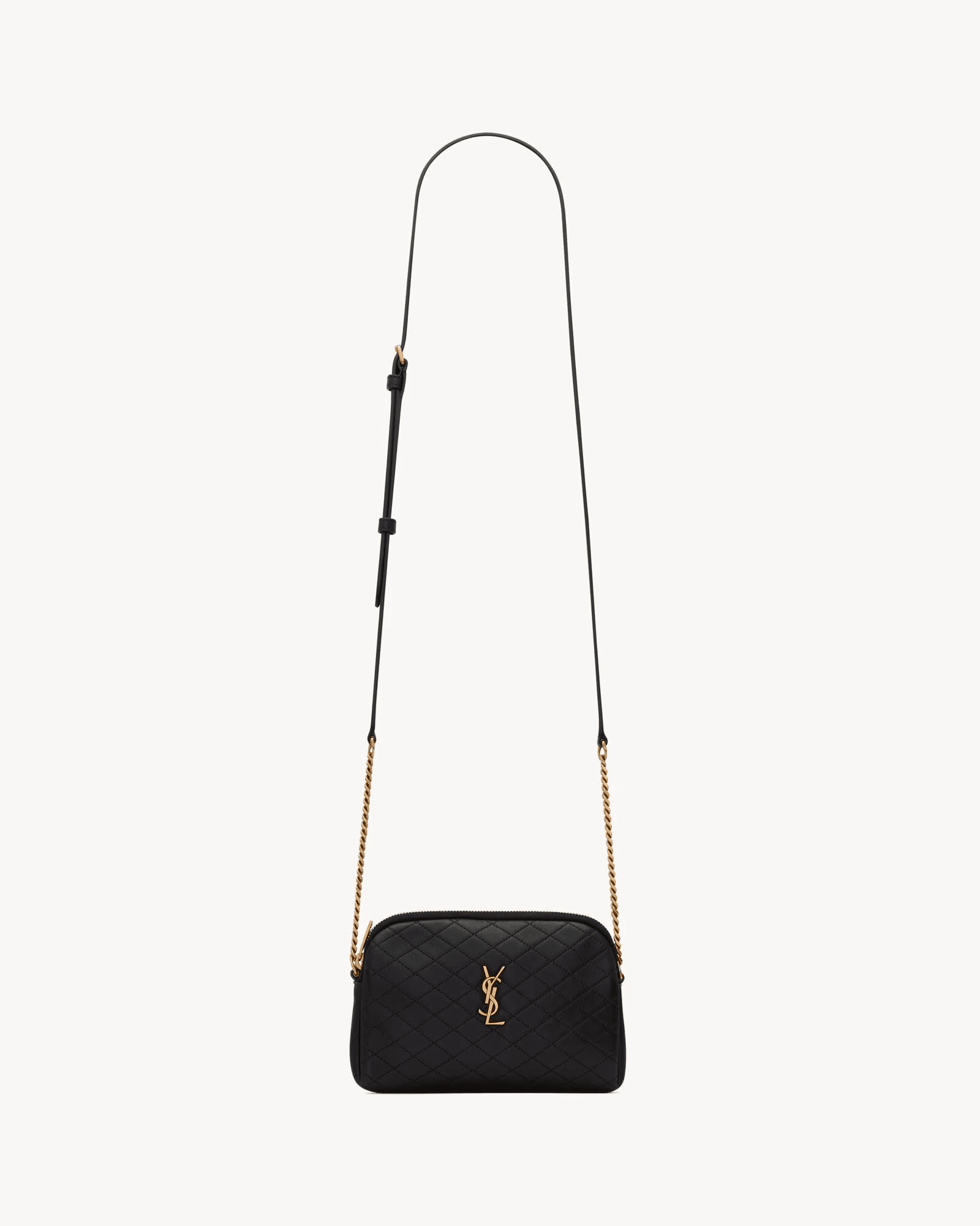 Sa1nt Lau*nt GABY ZIPPERED POUCH IN LAMBSKIN