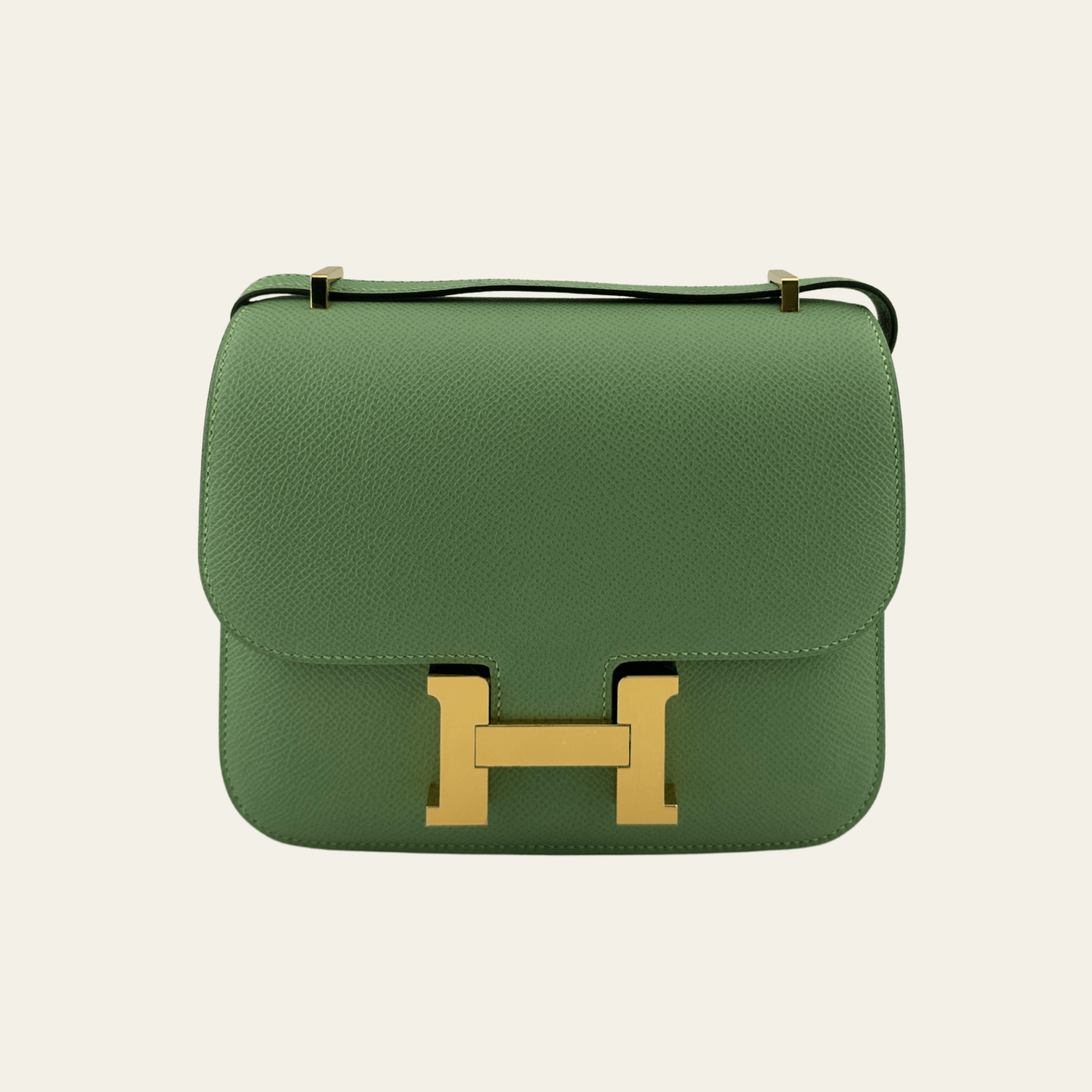 H**me5 Vert Criquet Constance 18 Epsom Gold Hardware