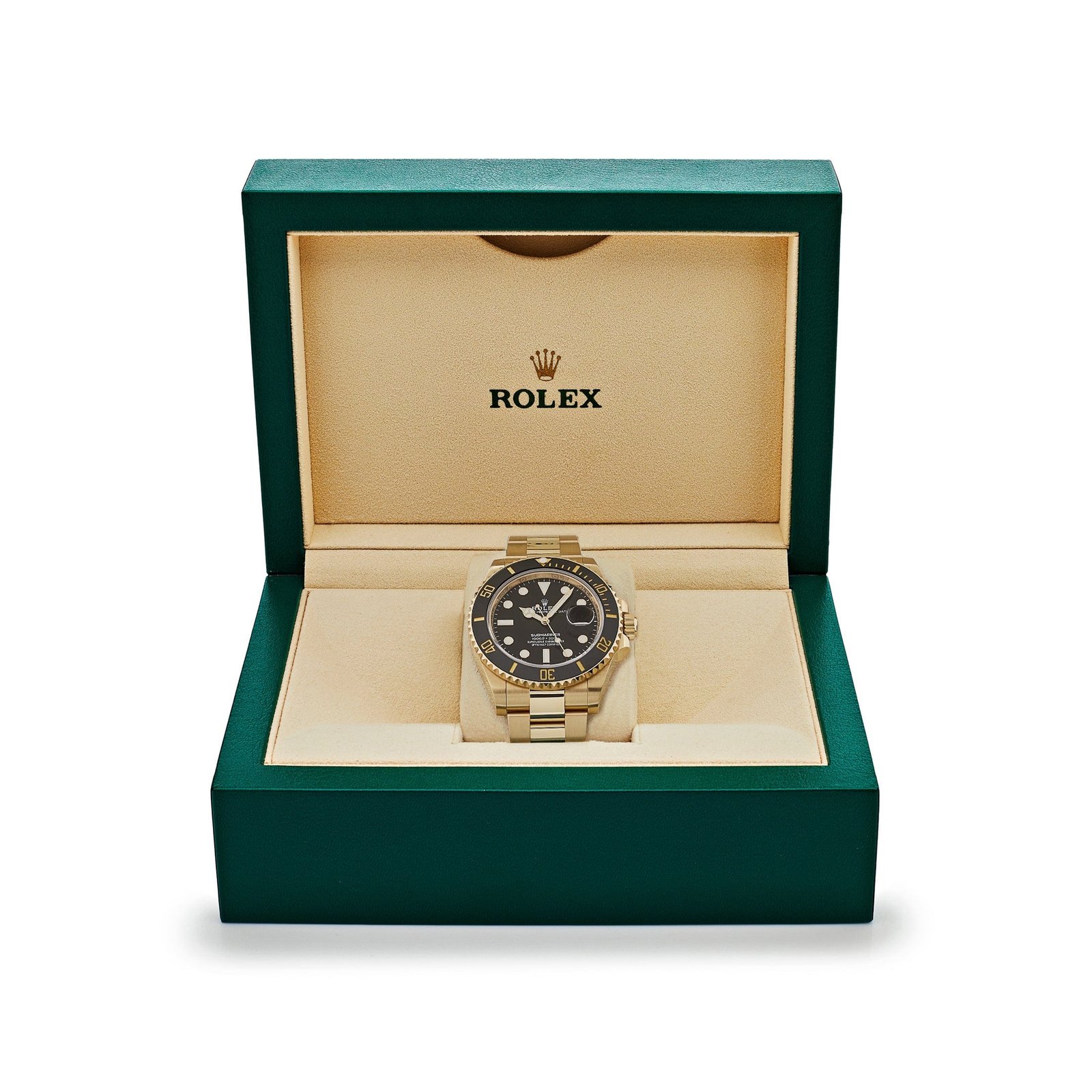 R01ex Submariner Date 126618LN Yellow Gold Black Dial (2022)