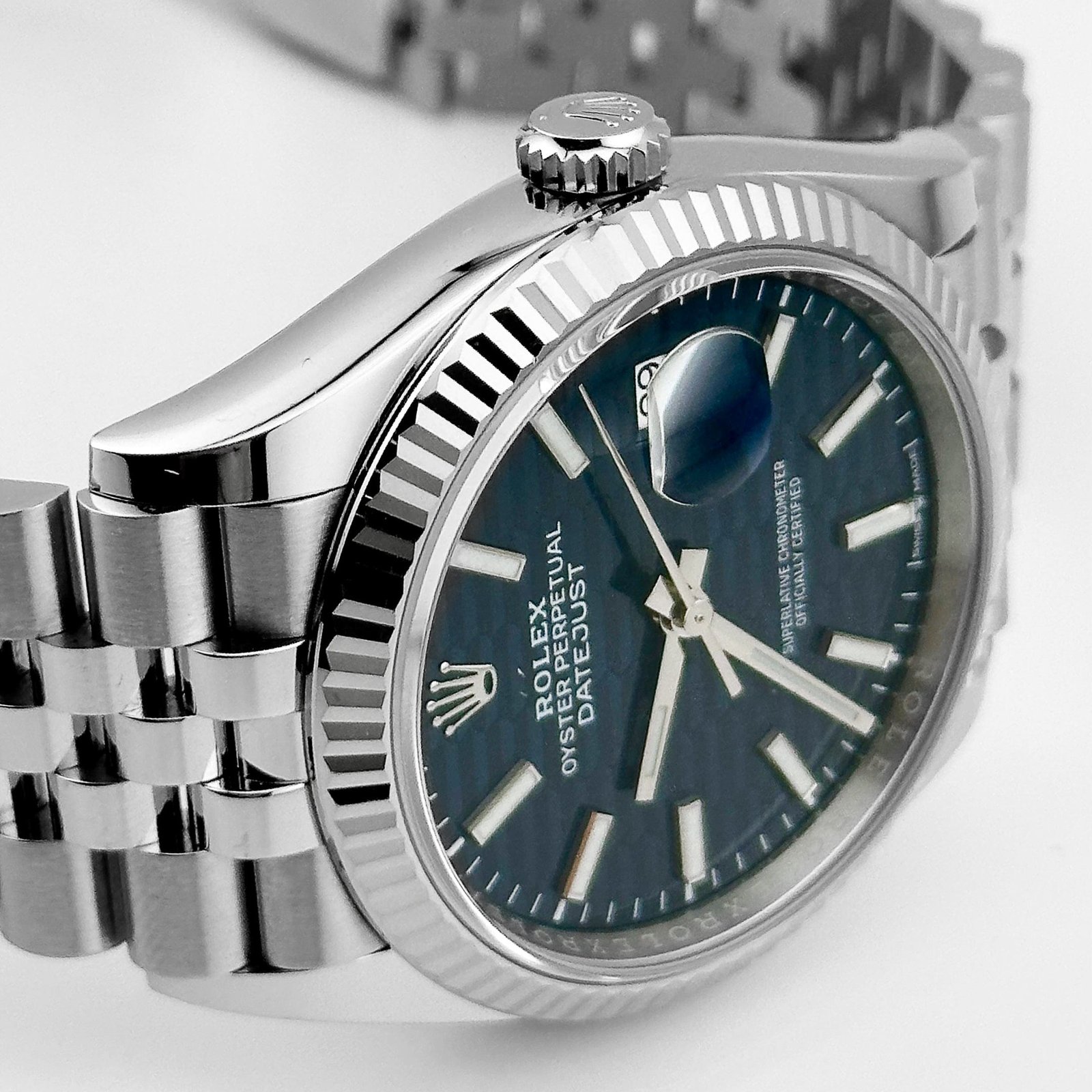 R01ex Datejust 36 126234 Stainless Steel Blue Motif Dial Jubilee (2023)