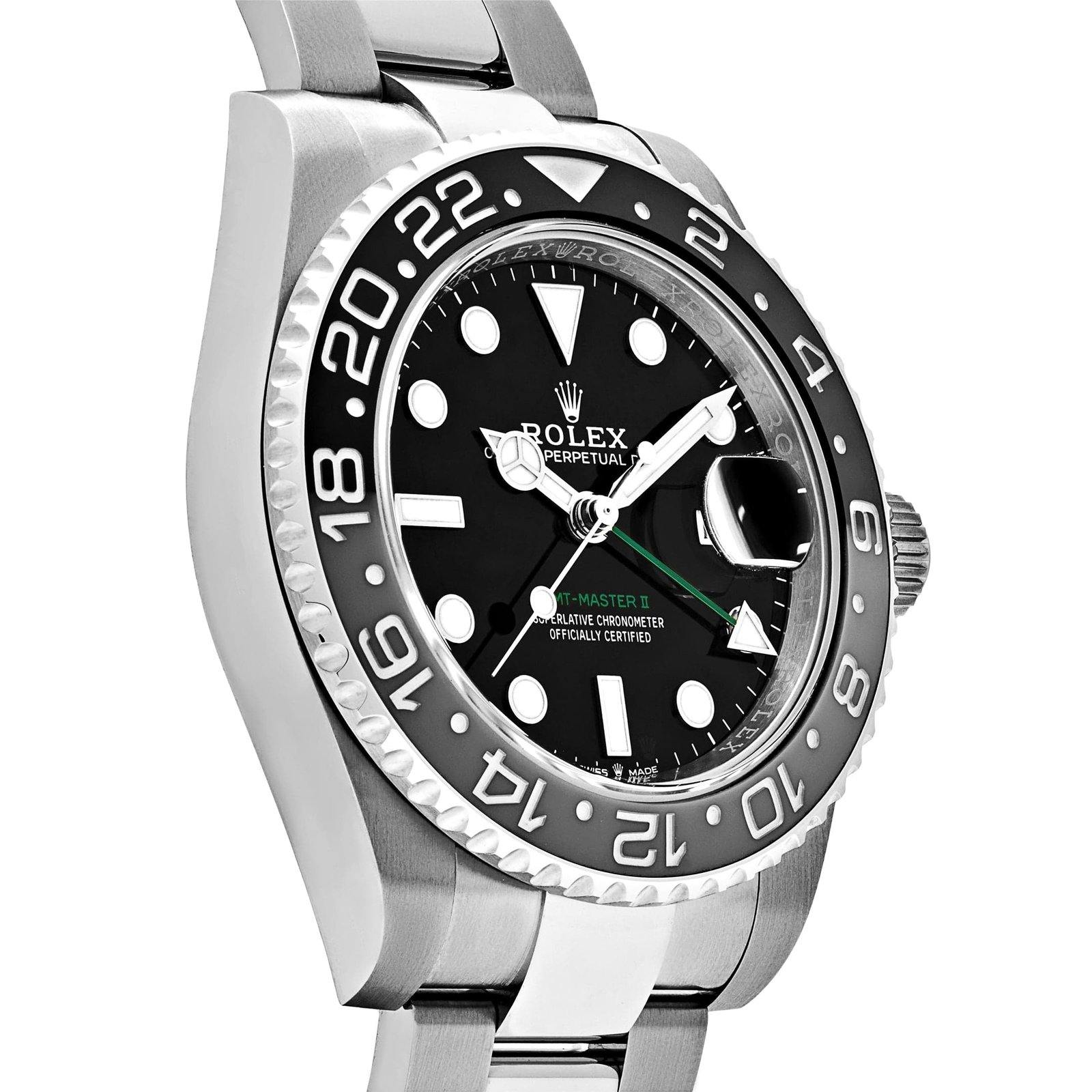 R01ex GMT-Master II 126710GRNR ‘Bruce Wayne’ Stainless Steel Black Dial Oyster (2025) 40mm
