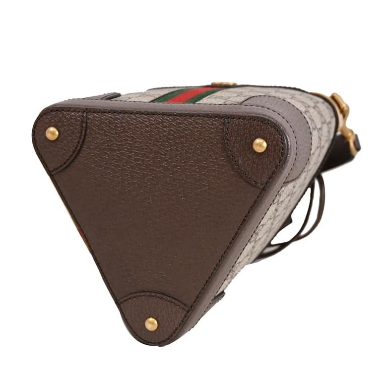 Gvc*1 Ophidia GG Small canvas bucket bag