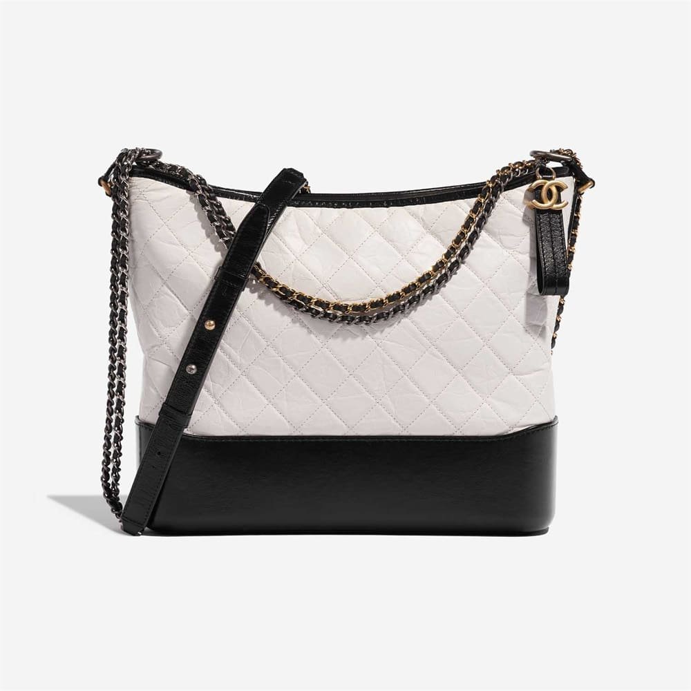 Ch**el Gabrielle Large Calf Black / White