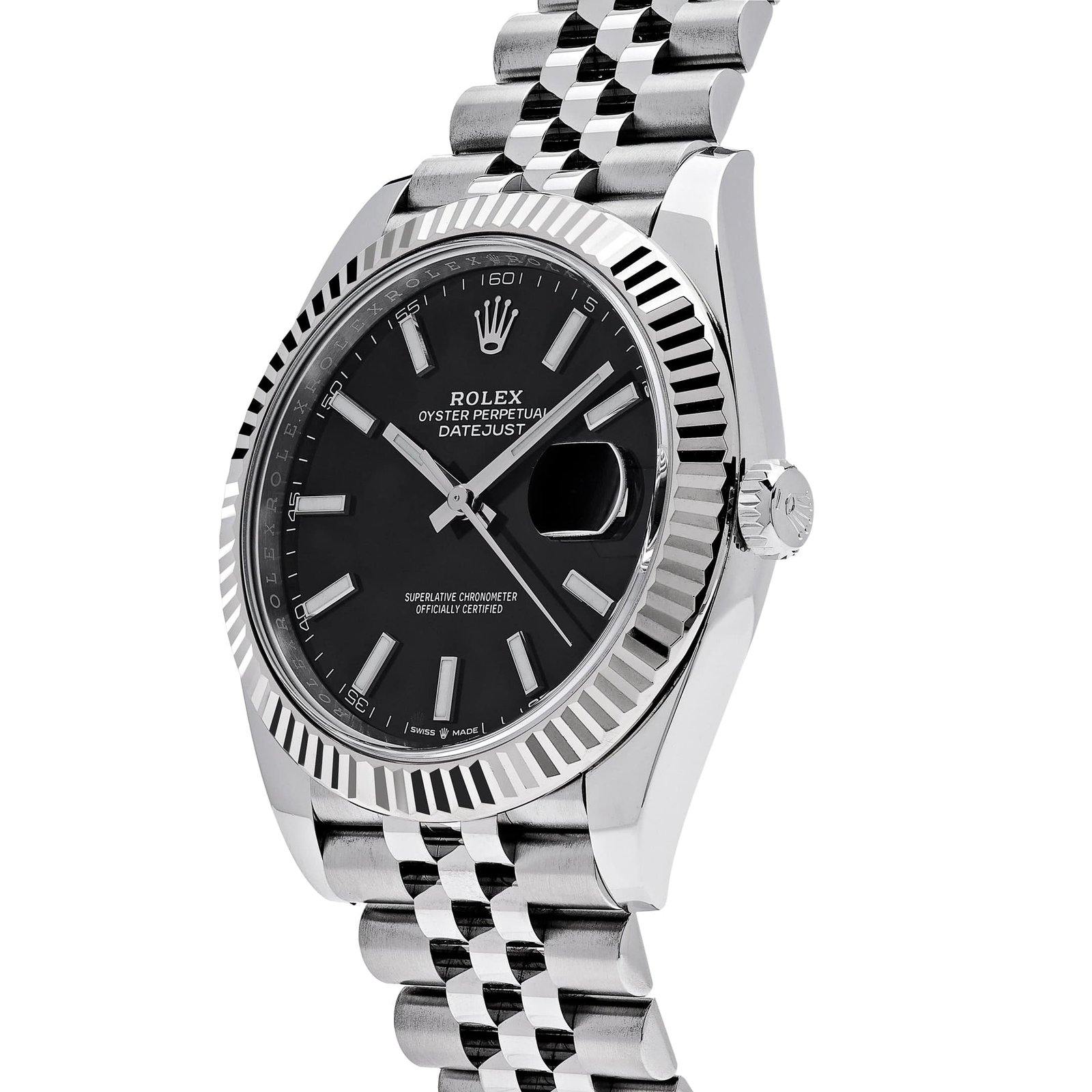 R01ex Datejust 41 126334 Stainless Steel Black Dial Jubilee Bracelet