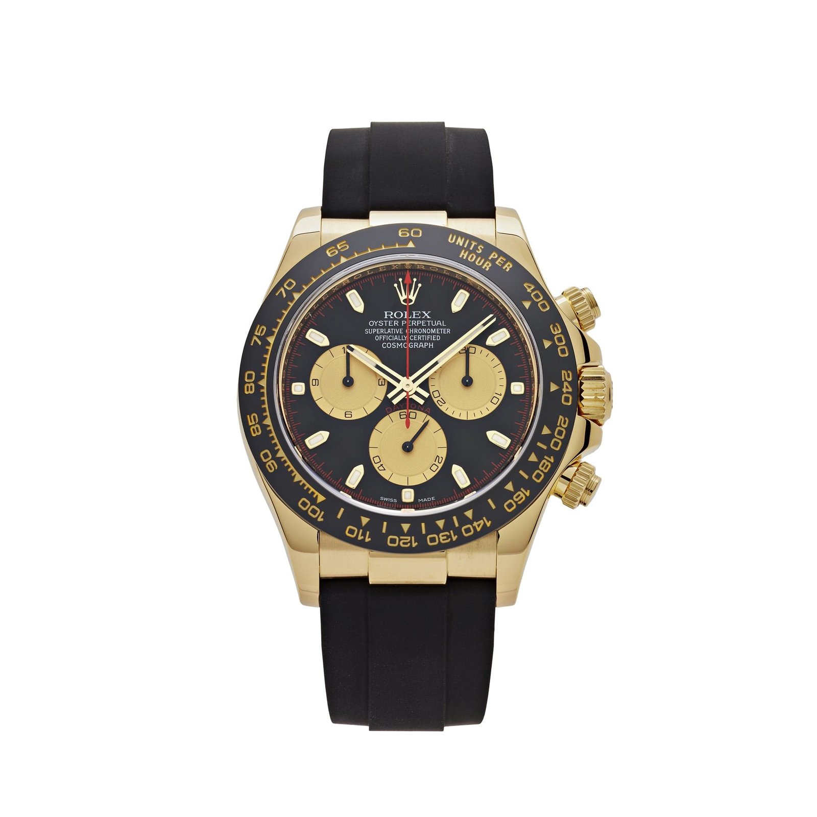 R01ex Daytona 116518LN ‘Paul Newman’ Yellow Gold Black Dial (2017)