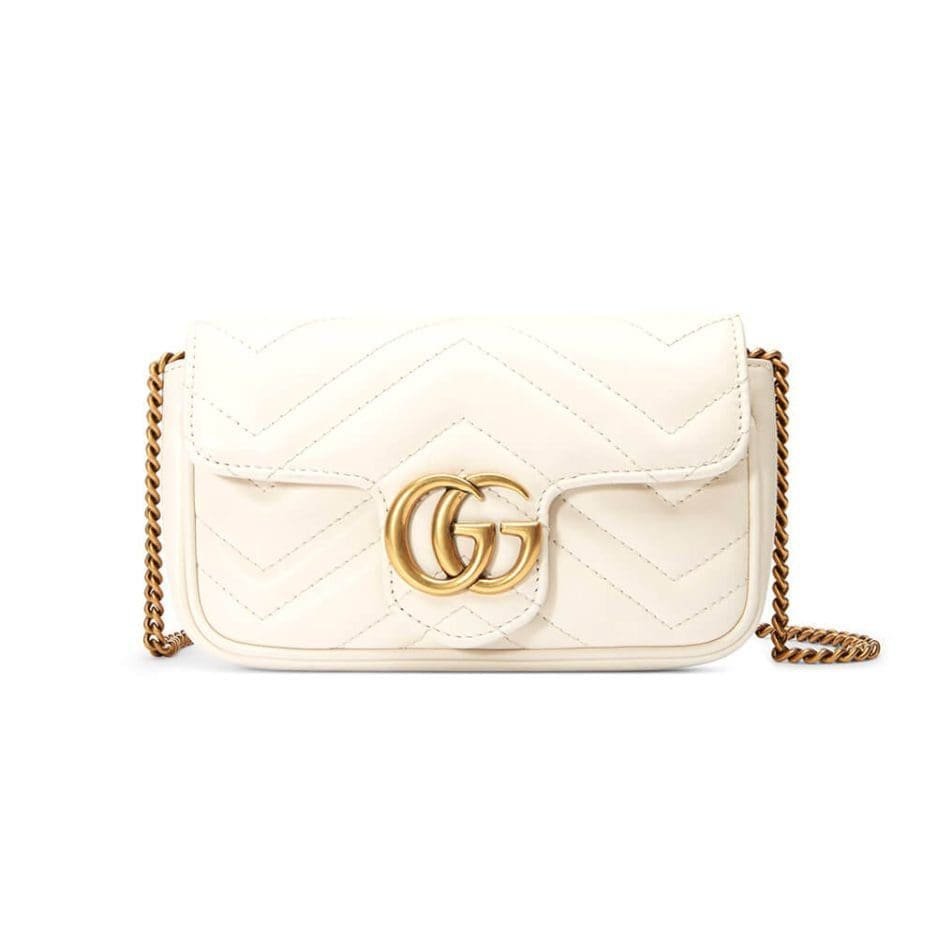 Gvc*1 Marmont matelasse leather S*per mini bag