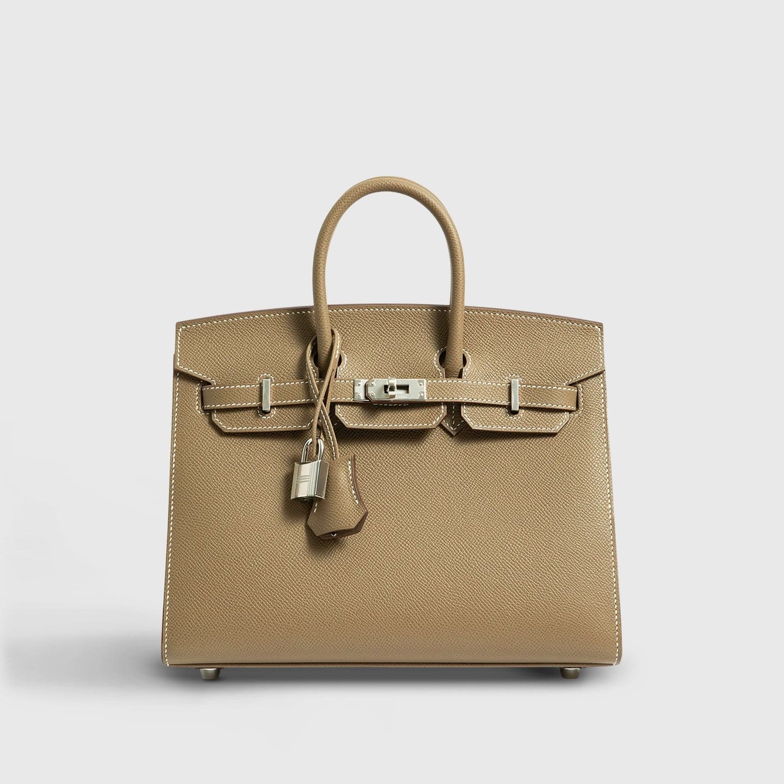 H**me5 Birkin 25 Epsom Etoupe Sellier Palladium Hardware