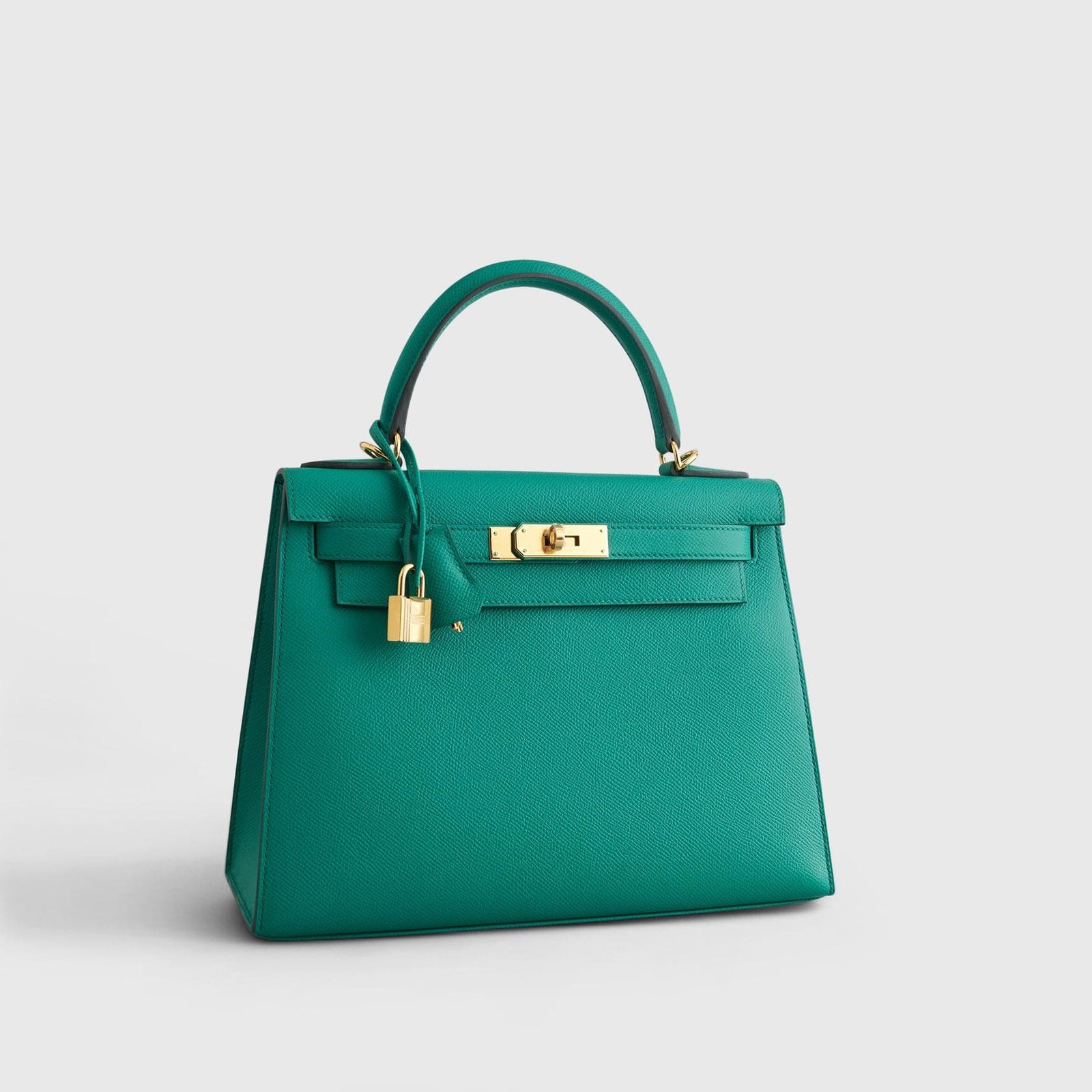 H**me5 Kelly 28 Epsom Vert Jade Sellier Gold Hardware