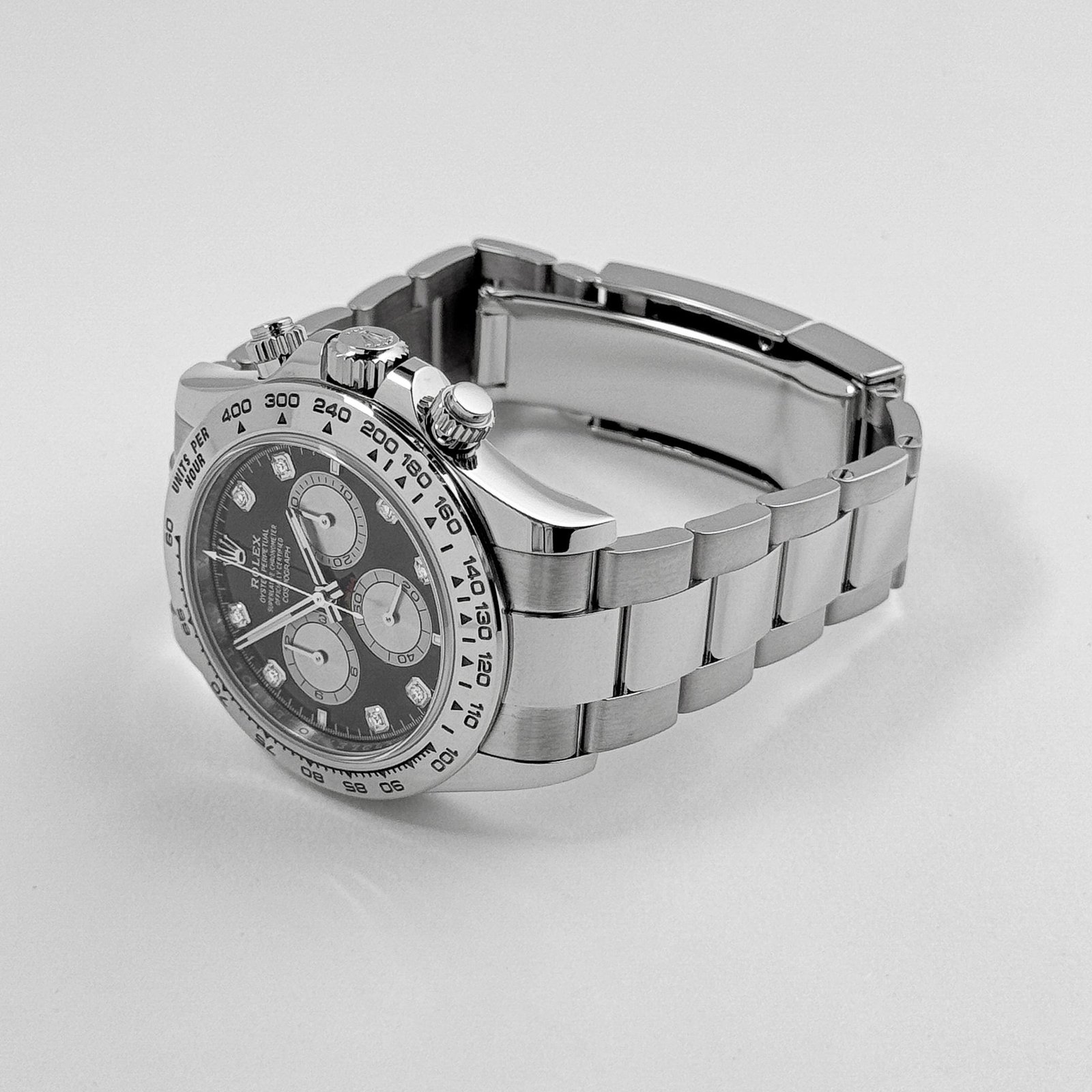 R01ex Daytona 126509 White Gold Black D1am0nd Dial (2024)