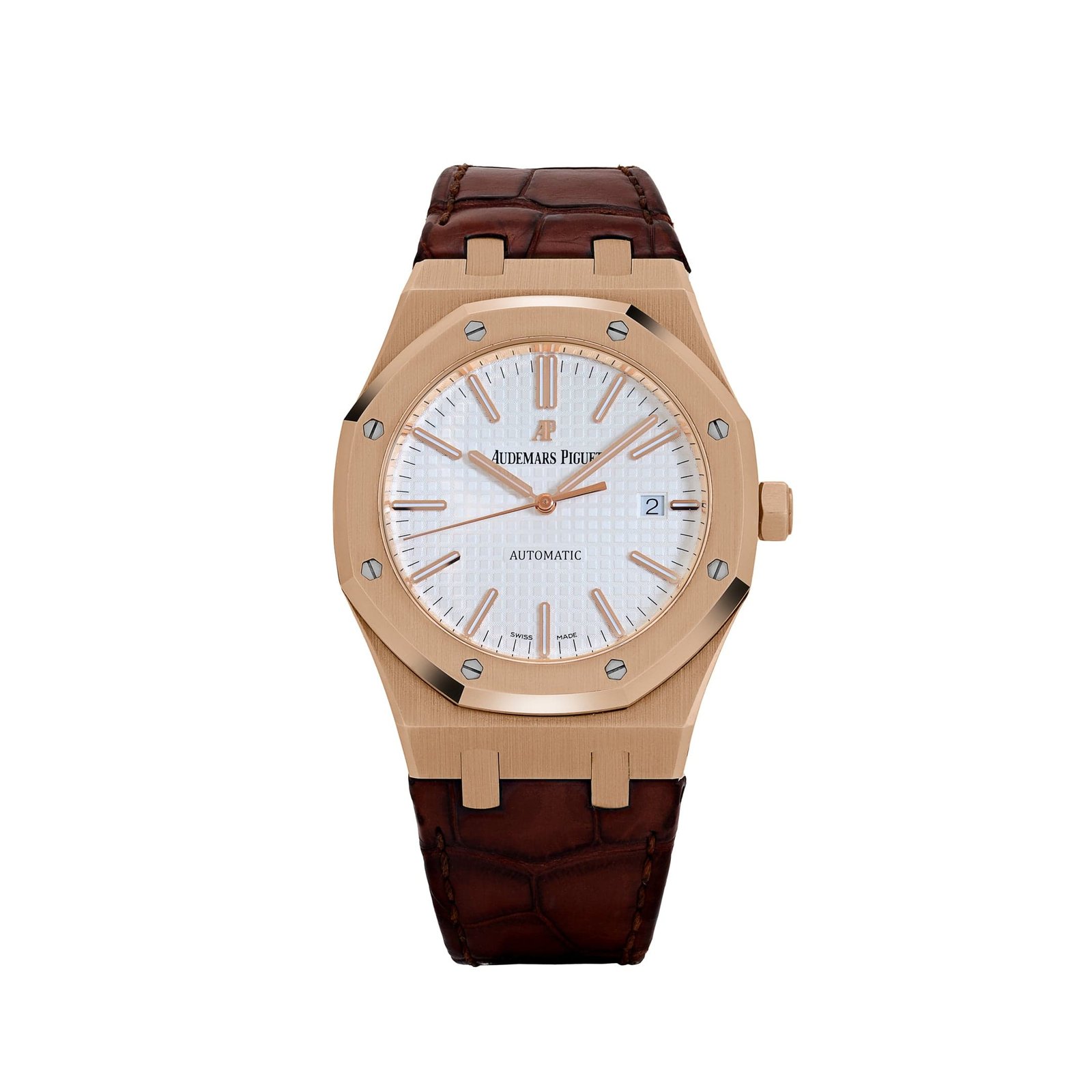 Audemars P1g*et Royal Oak 15400OR.OO.D088CR.01 Selfwinding Rose Gold Silver Dial (2017)