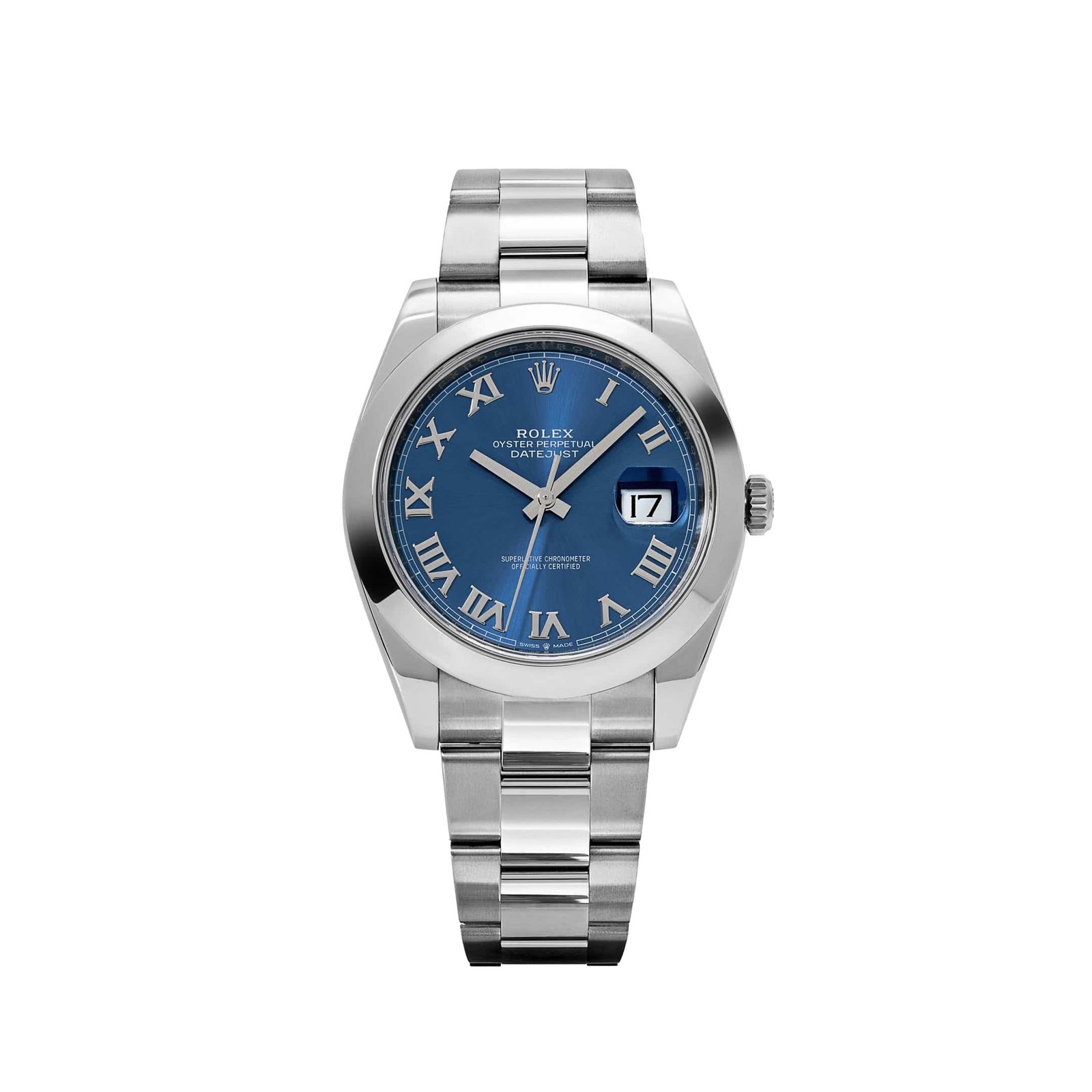 R01ex Datejust 41 126300 Stainless Steel Blue Roman Dial Oyster (2025)