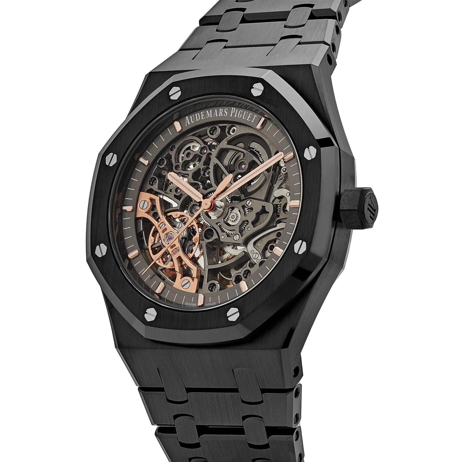Audemars P1g*et Royal Oak 15416CE.OO.1225CE.01 Double Balance Wheel Openworked Black Ceramic (2020)