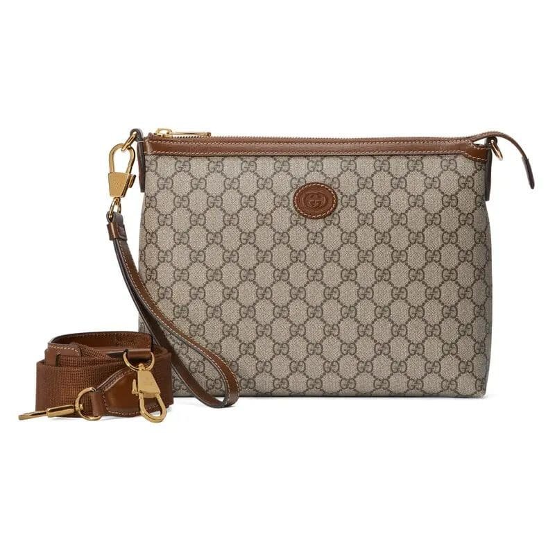 Gvc*1 MESSENGER BAG WITH INTERLOCKING G