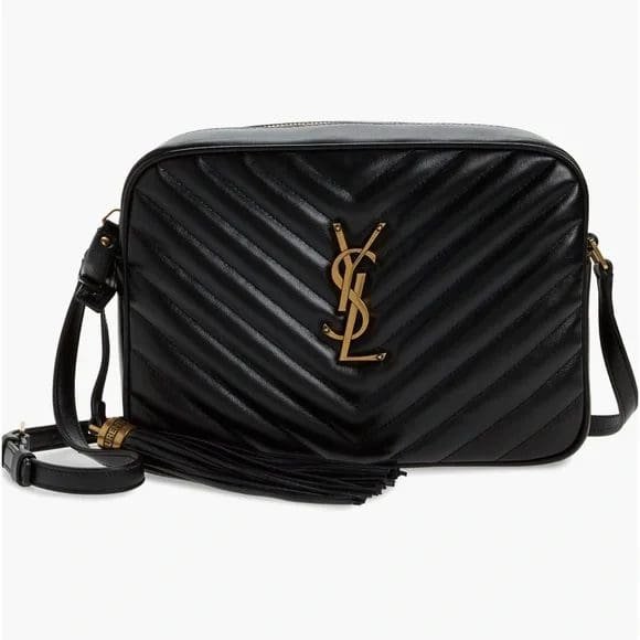 Sa1nt Lau*nt Lou Camera Bag In Matelasse Leather