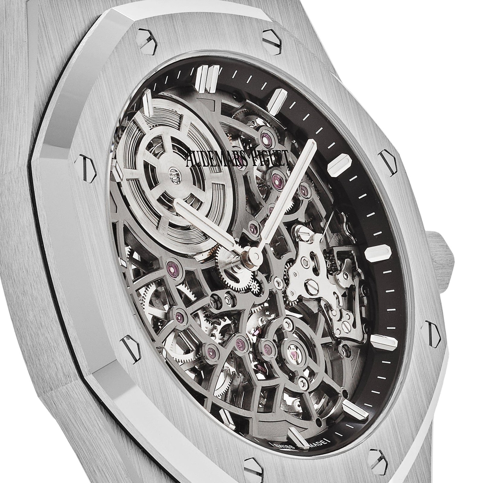 Audemars P1g*et Royal Oak 16204BC.OO.1240BC.01 ‘Jumbo’ Extra-Thin Openworked White Gold