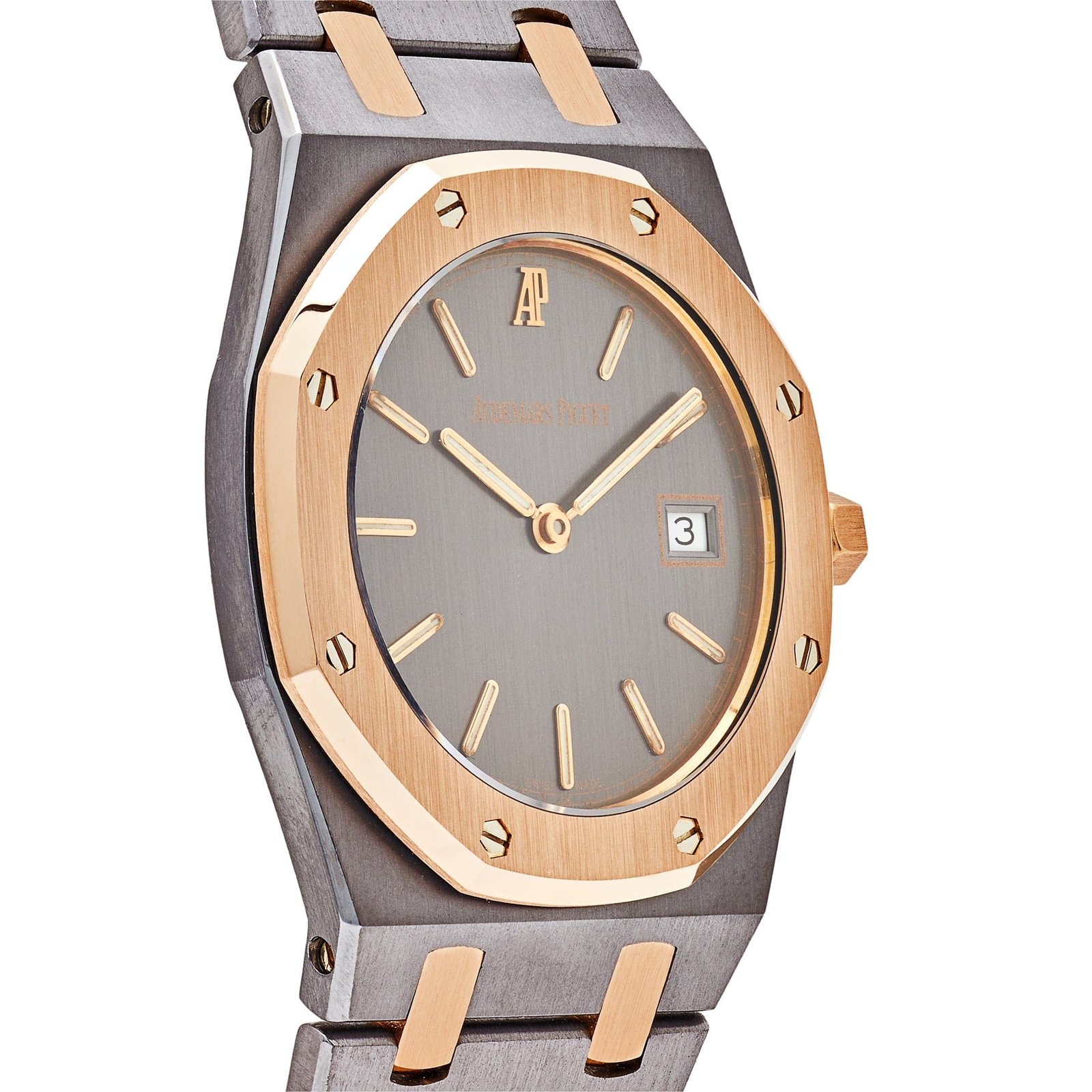 Audemars P1g*et Royal Oak 56175TR.0.0789TR ‘Ladies’ Two-Toned Tantalum Rose Gold Slate Dial