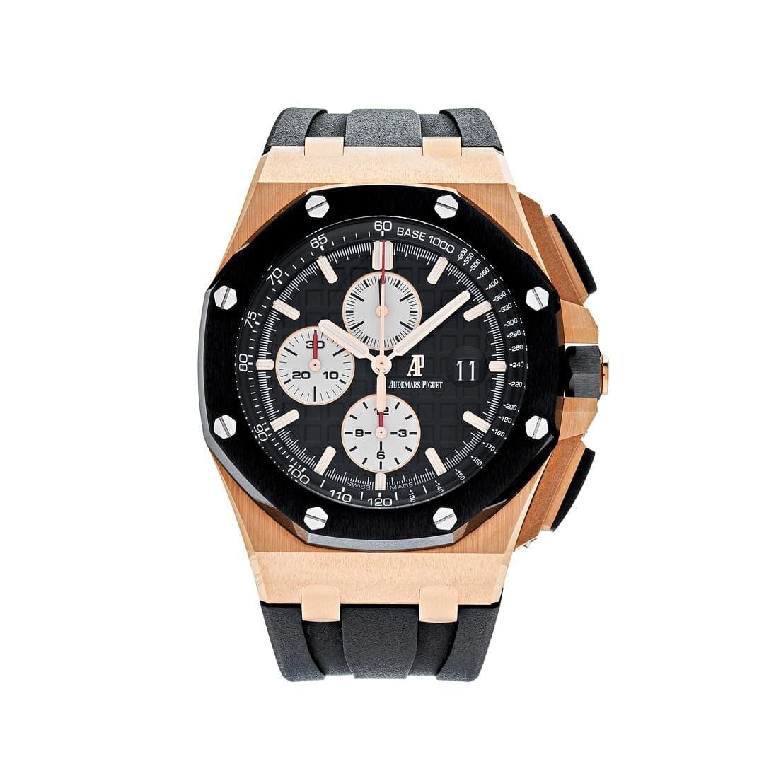 Audemars P1g*et Royal Oak Offshore 26400RO.OO.A002CA.01 Chronograph Rose Gold Black Dial (2012)
