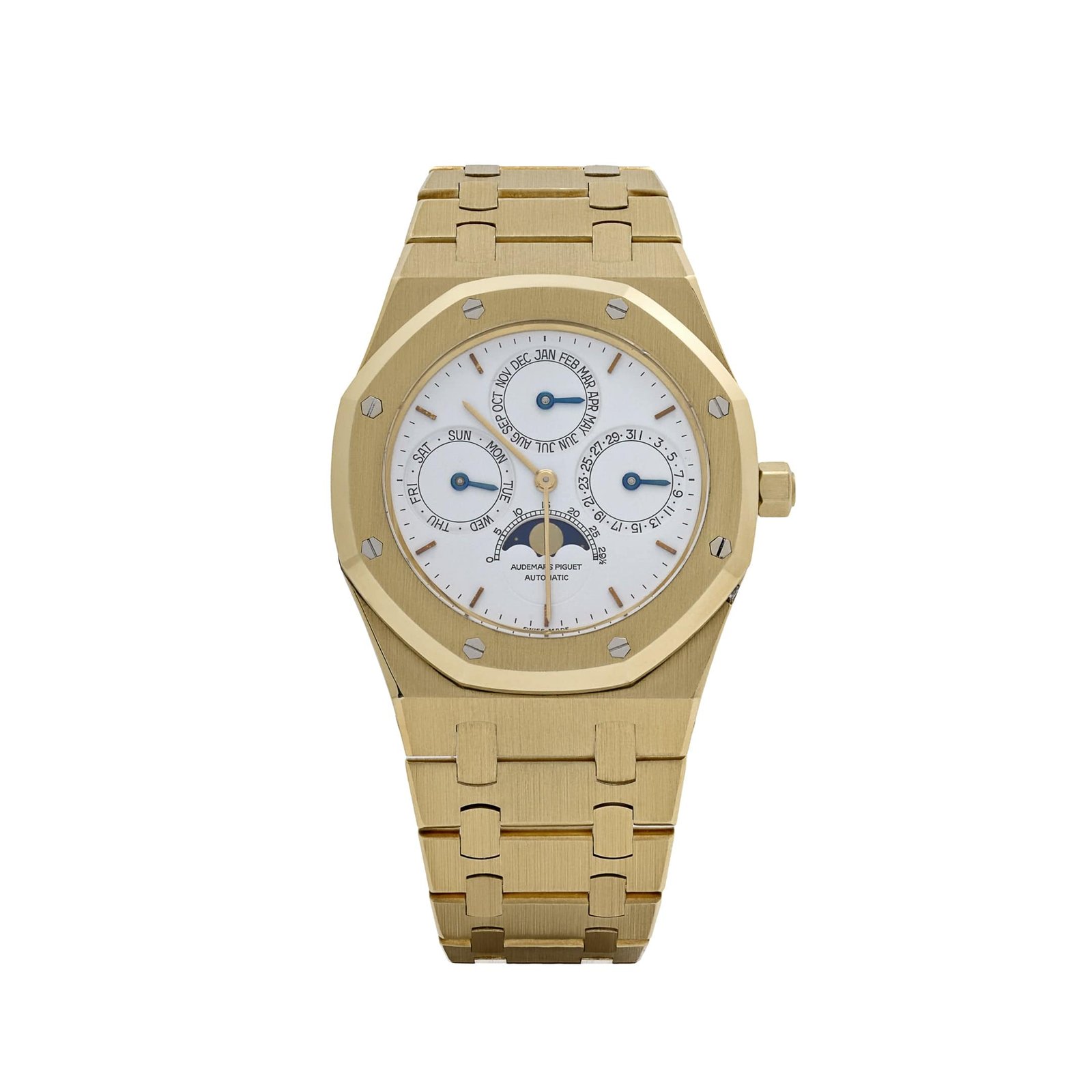 Audemars P1g*et Royal Oak Perpetual Calendar 25654BA Yellow Gold White Dial