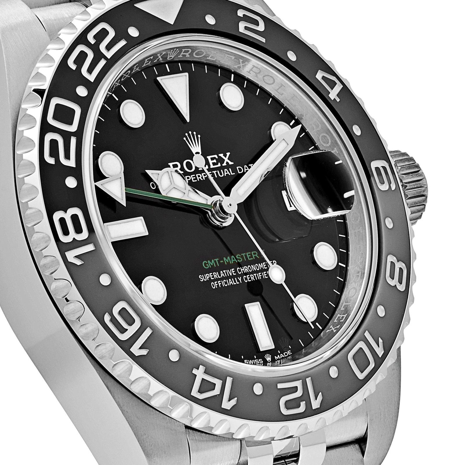 R01ex GMT-Master II 126710GRNR ‘Bruce Wayne’ Stainless Steel Black Dial Jubilee (2024) 40mm