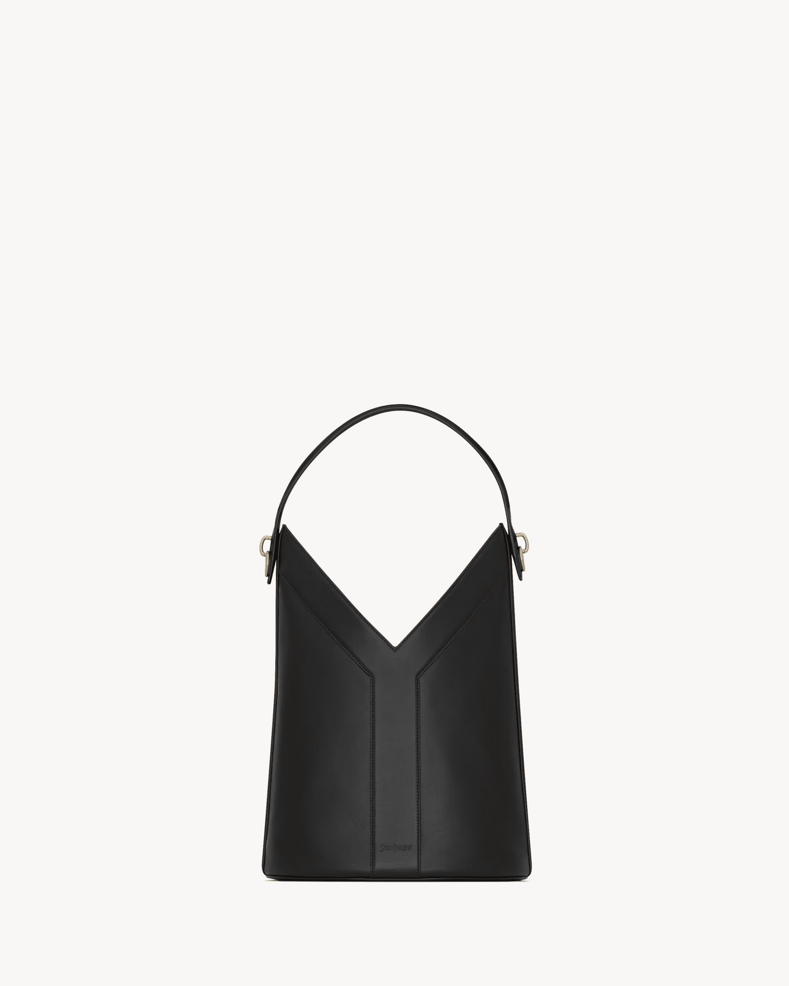 Sa1nt Lau*nt Y top-handle bucket in leather