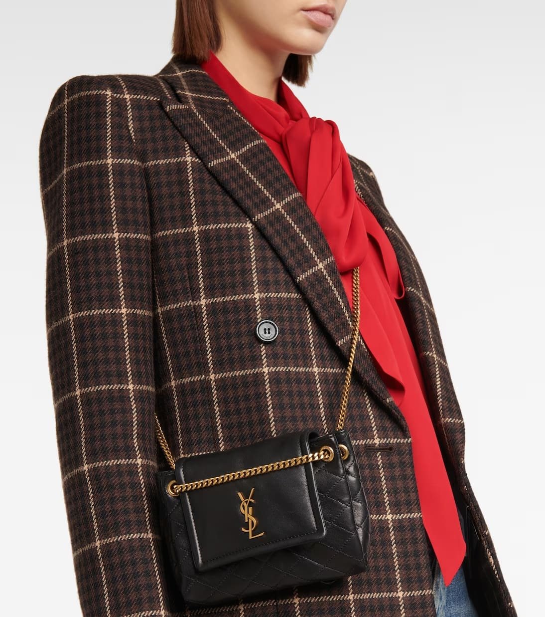 Sa1nt Lau*nt Nolita Mini leather shoulder bag