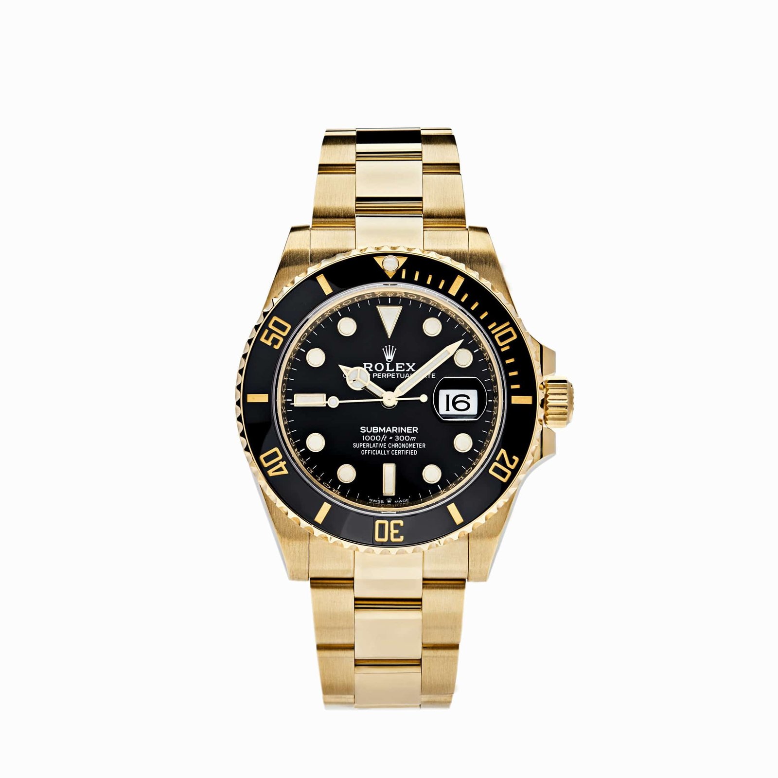 R01ex Submariner Date 126618LN Yellow Gold Black Dial (2025)