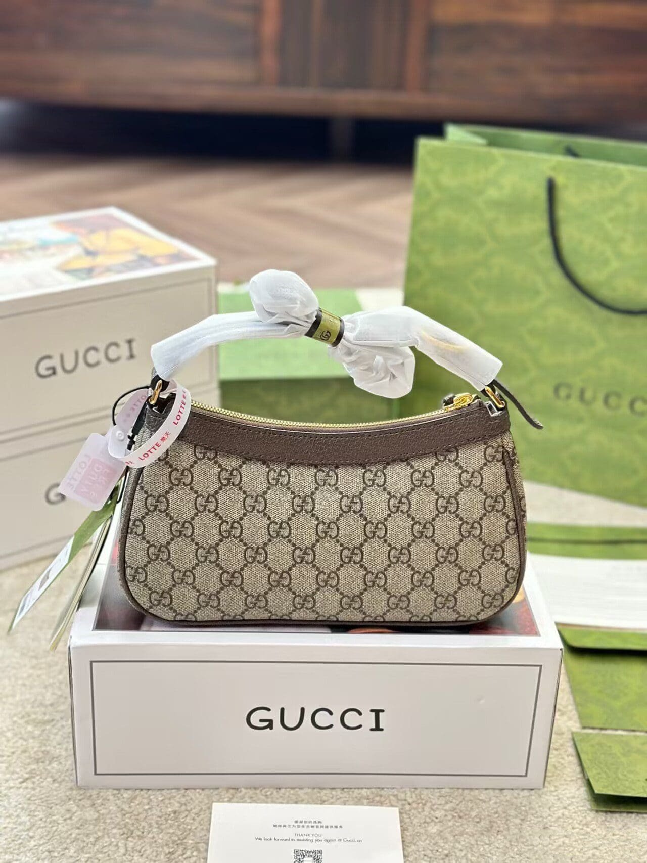 Gvc*1 OPHIDIA GG SMALL HANDBAG