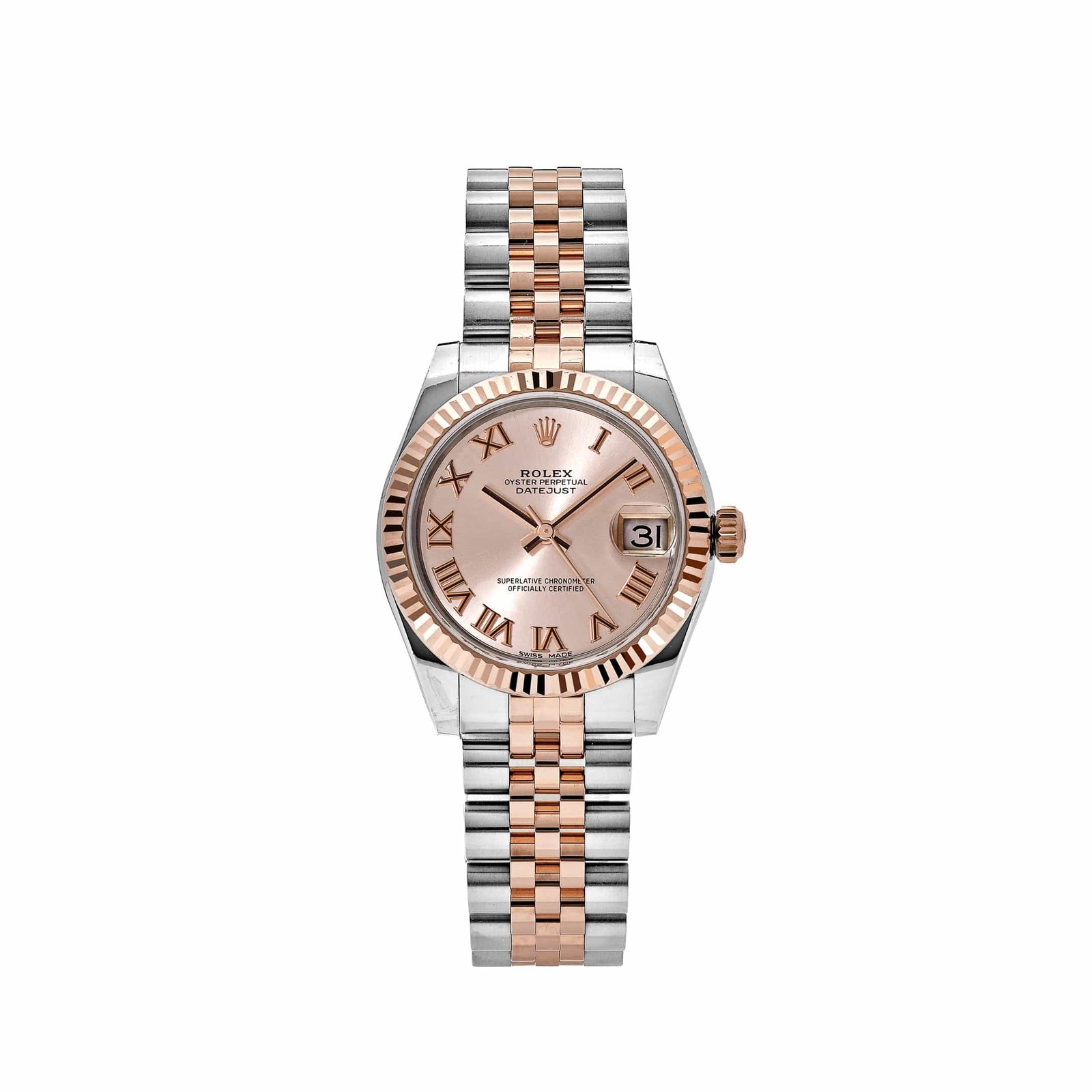 R01ex Datejust 31 178271 ‘Ladies’ Rose Gold Stainless Steel Sundust Dial