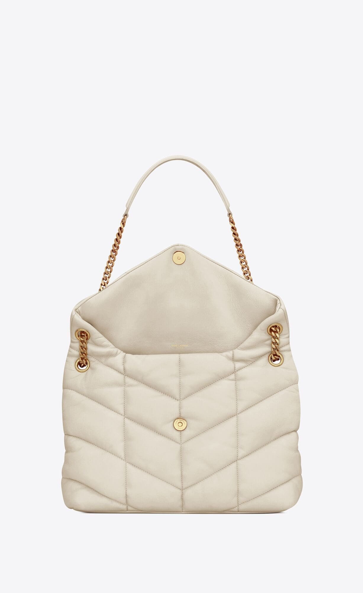 Sa1nt Lau*nt PUFFER MEDIUM BAG IN QUILTED NAPPA LEATHER