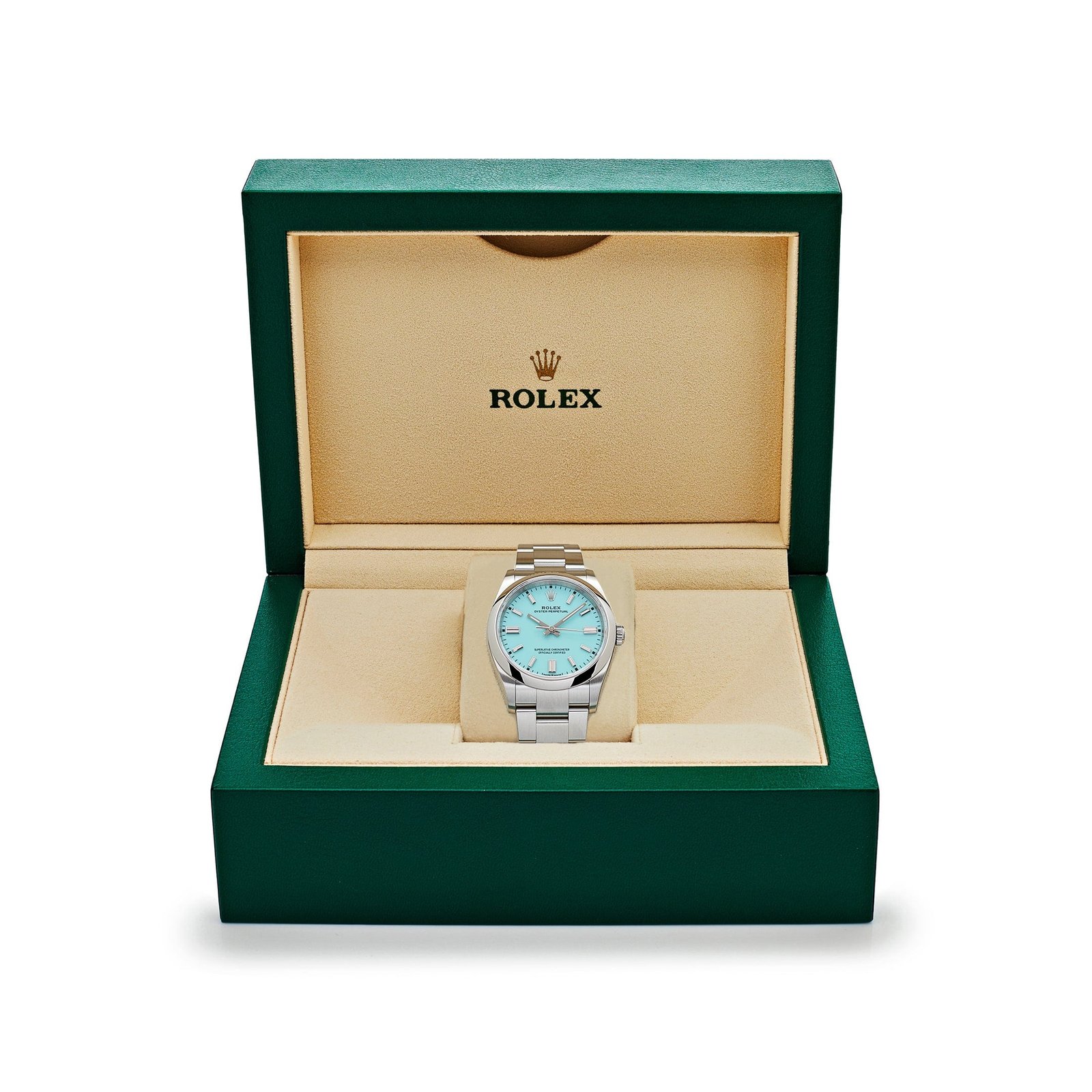 R01ex Oyster Perpetual 41 124300 Stainless Steel Turquoise Dial
