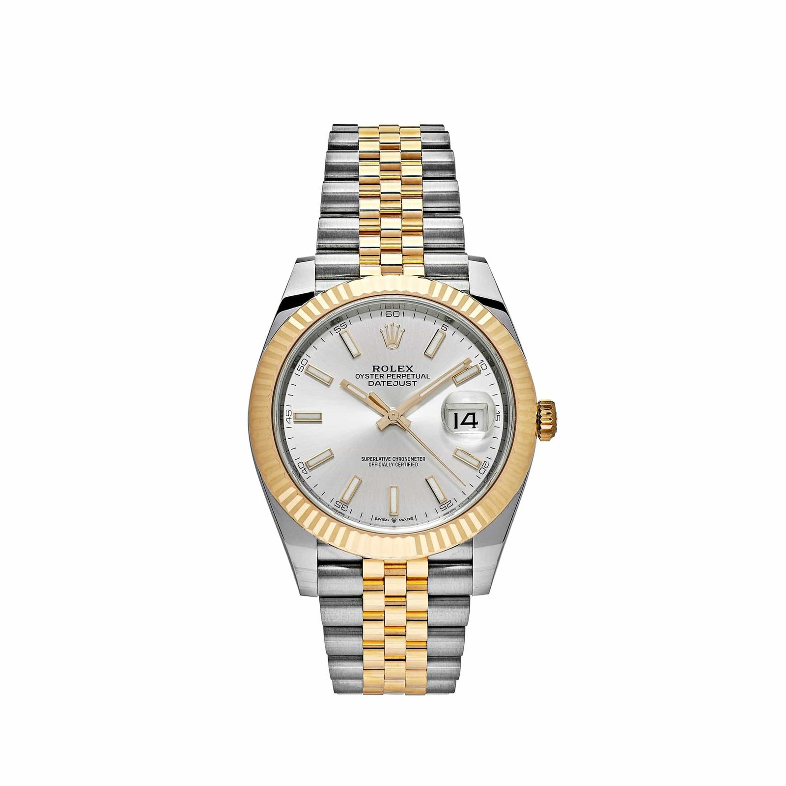 R01ex Datejust 41 126333 Yellow Gold Stainless Steel Silver Dial (2022)