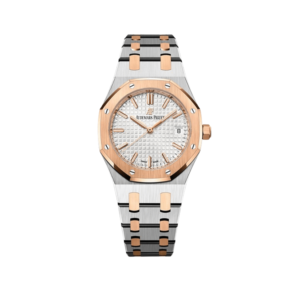 Audemars P1g*et Royal Oak Selfwinding 15450SR.OO.1256SR.01 Two-Tone Silver Dial