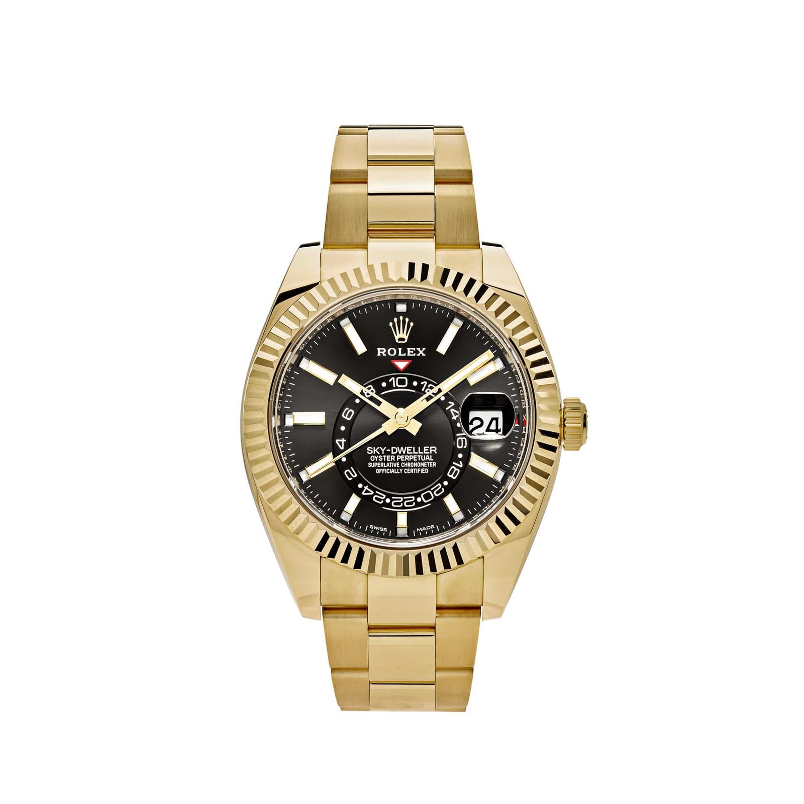 R01ex Sky-Dweller 326938 Yellow Gold Black Dial (2021)