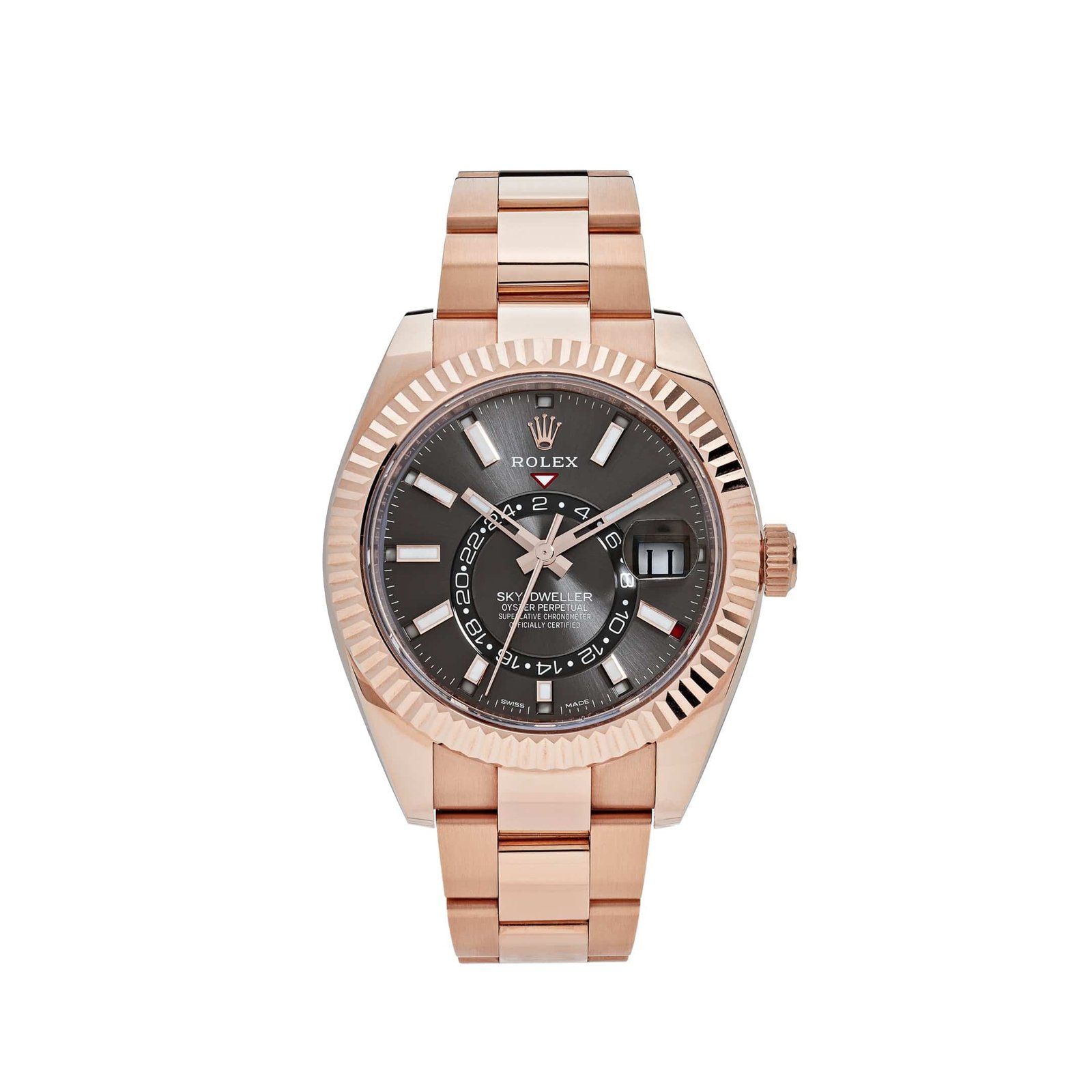 R01ex Sky-Dweller 326935 Rose Gold Rhodium Slate Grey Dial (2022)