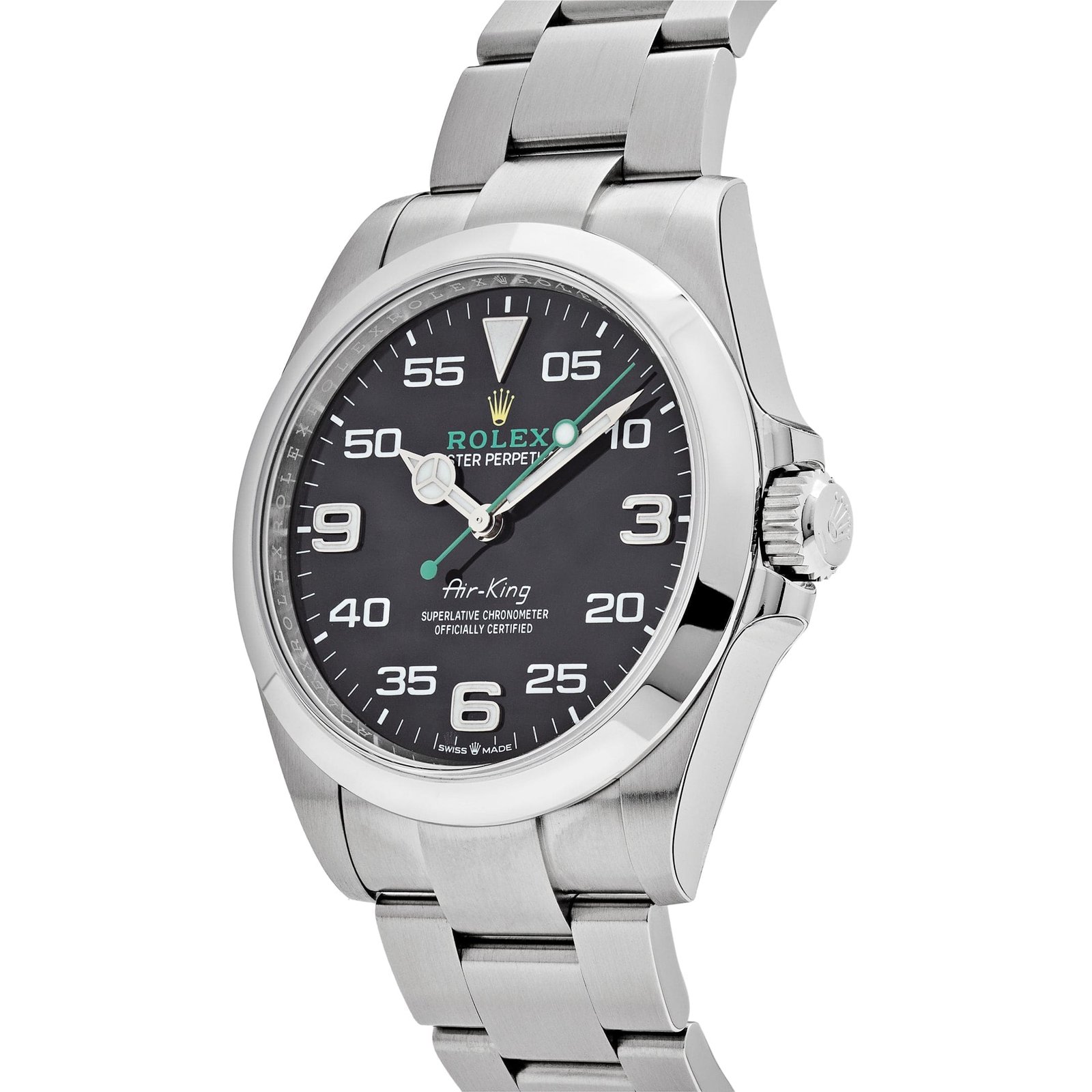 R01ex Air-King 126900 Stainless Steel Black Dial