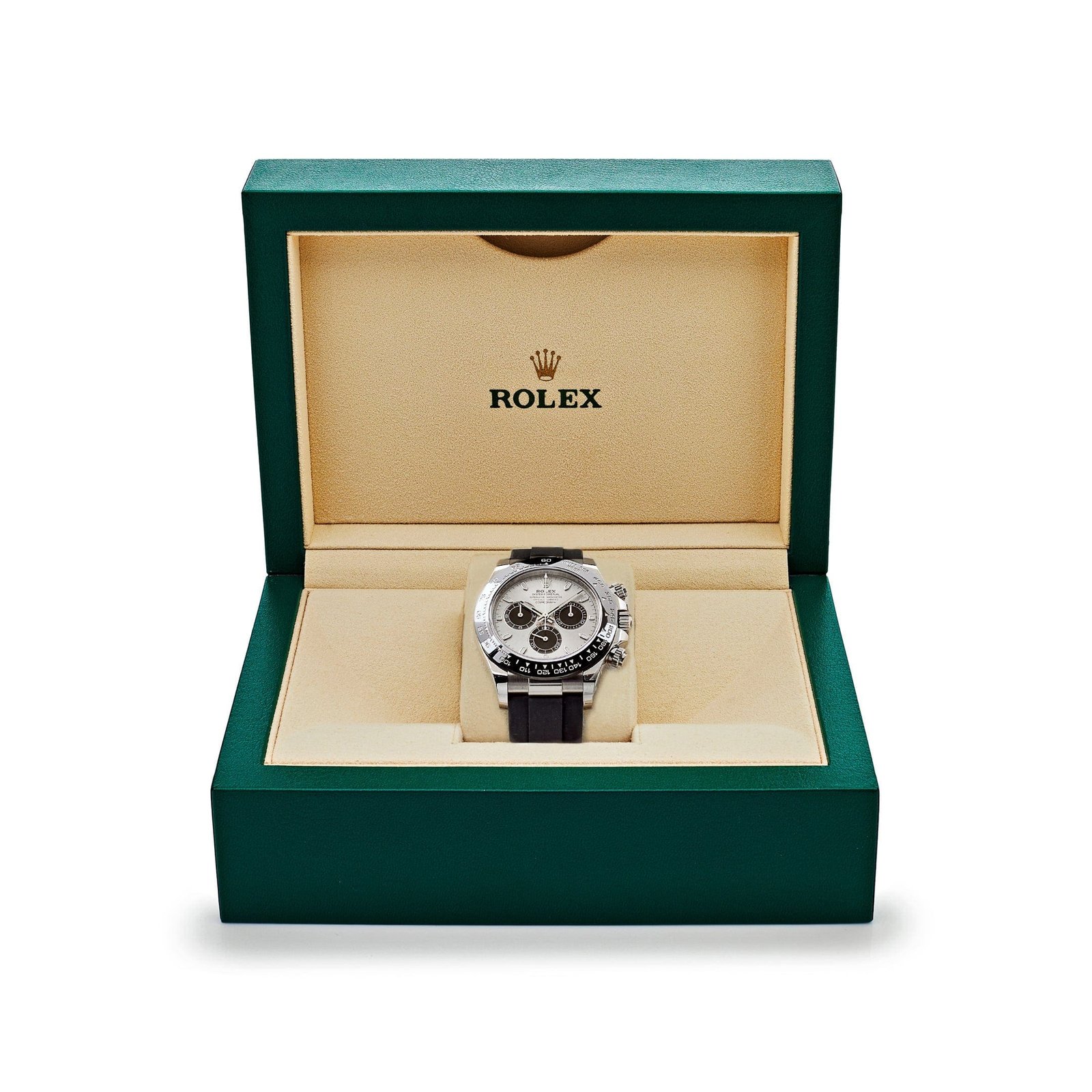R01ex Daytona 126519LN ‘Ghost’ White Gold Steel and Bright Black Dial (2025)