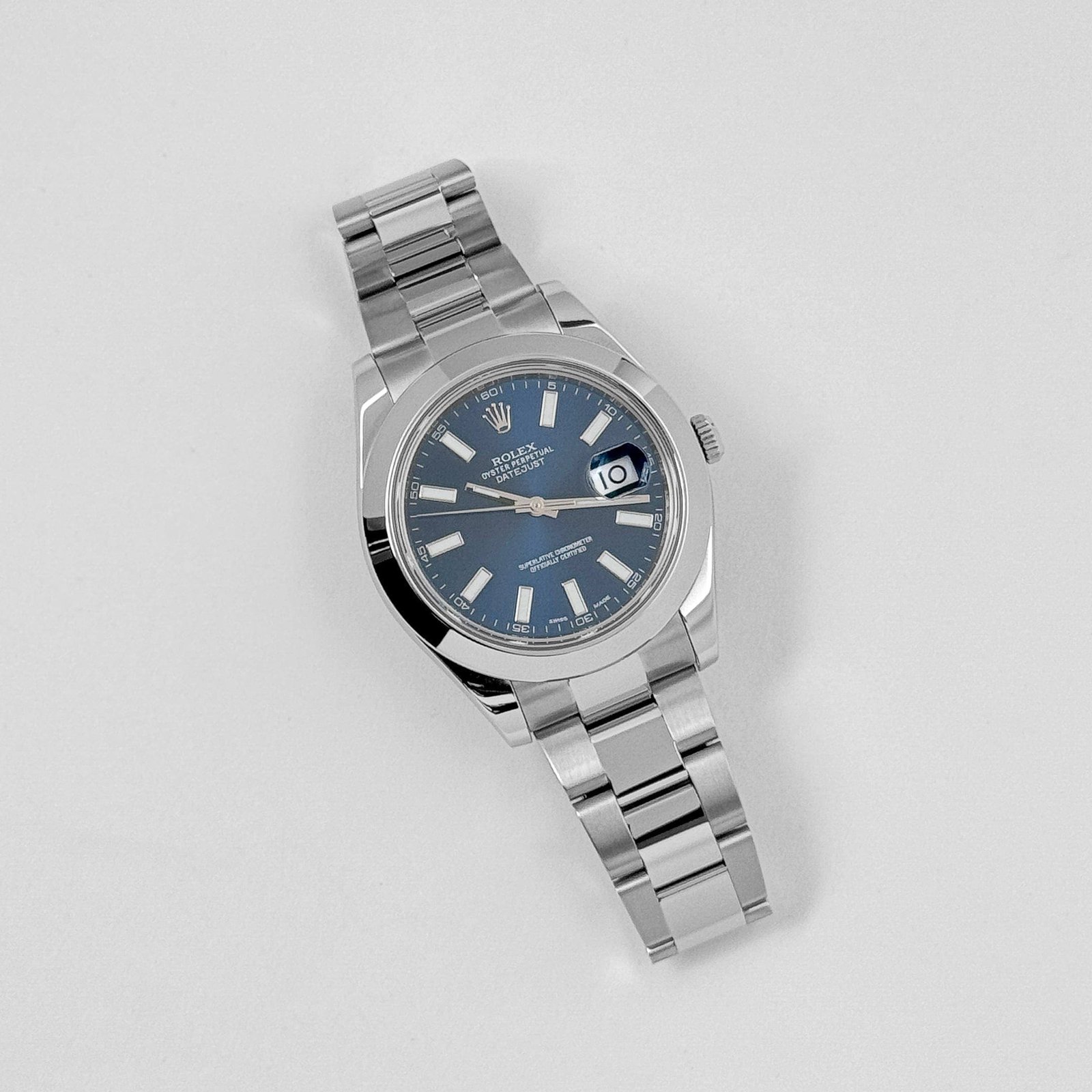R01ex Datejust 41 116300 Stainless Steel Blue Dial Oyster