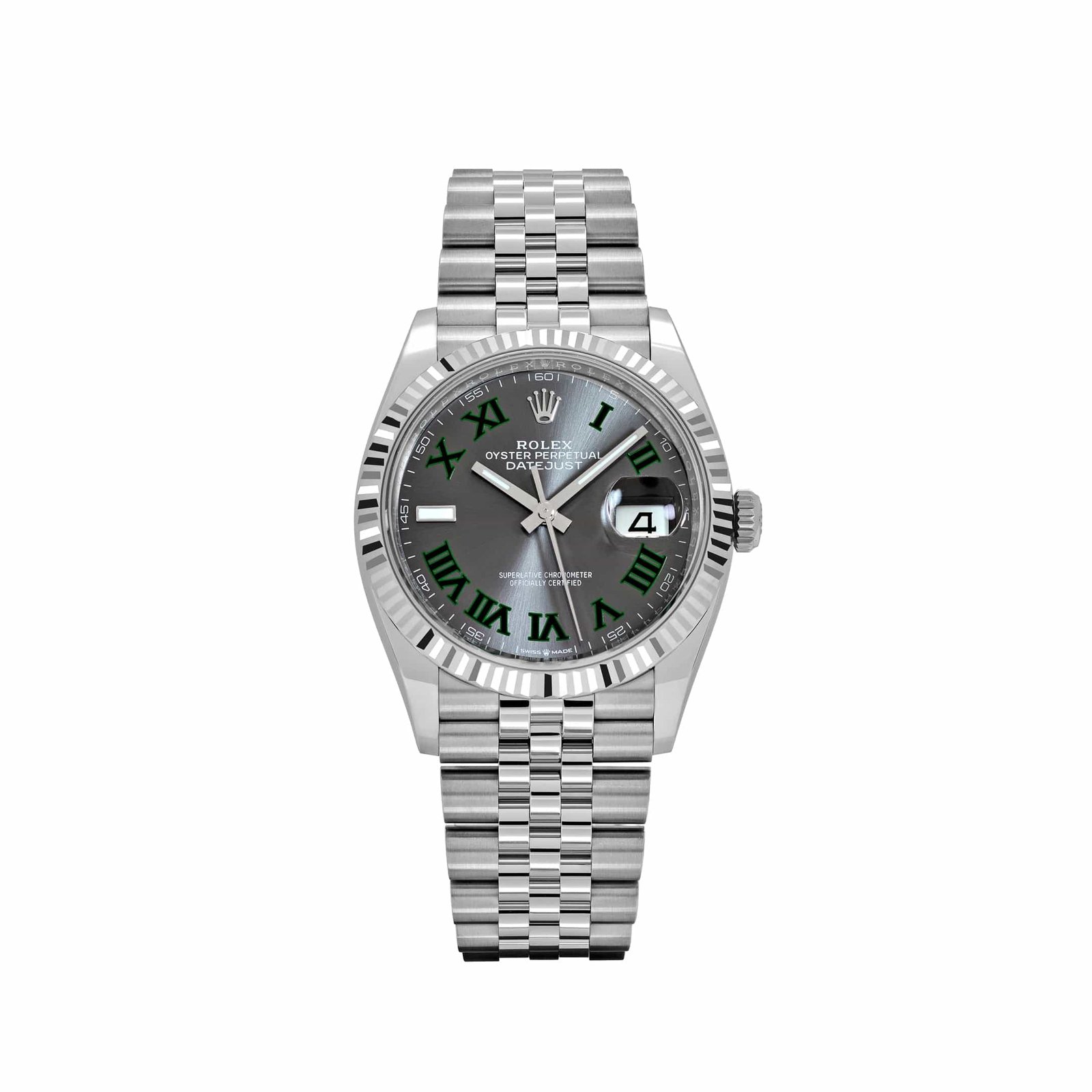 R01ex Datejust 36 126234 Stainless Steel Slate ‘Wimbledon’ Dial Jubilee (2025)
